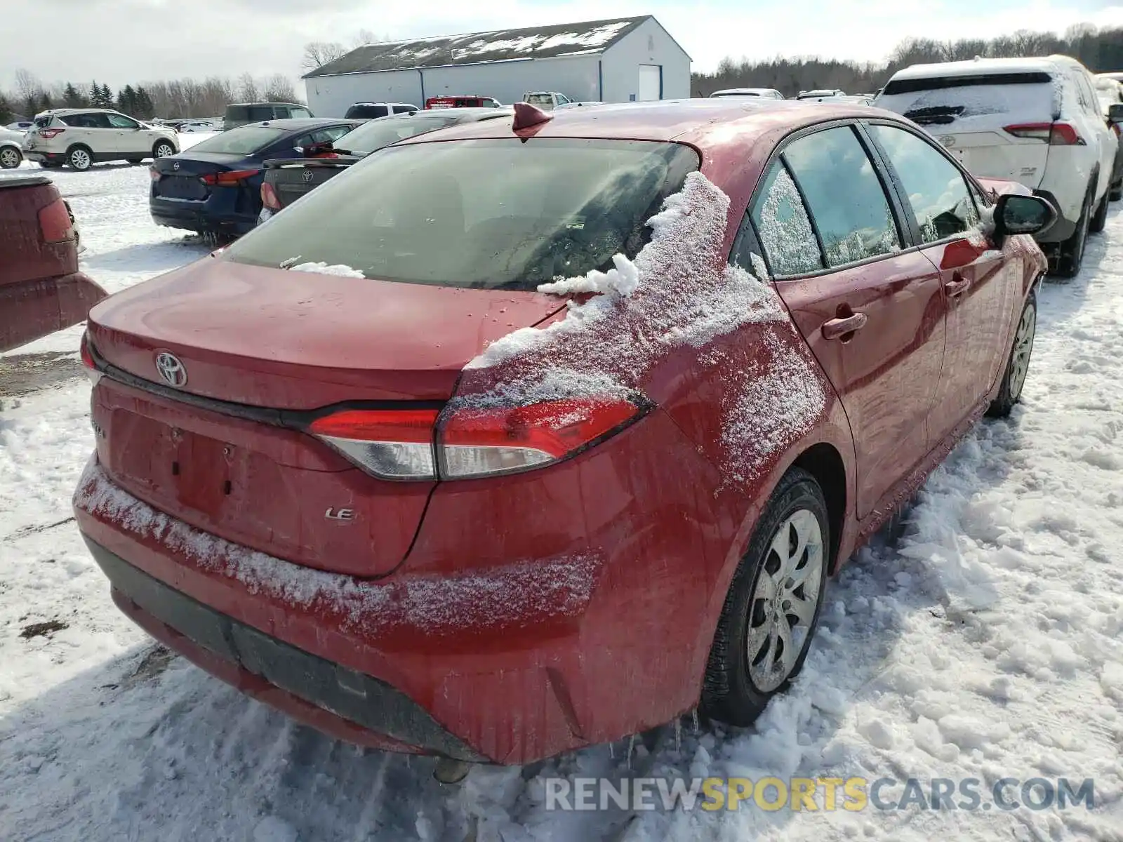 4 Photograph of a damaged car JTDEPRAE3LJ086726 TOYOTA COROLLA 2020