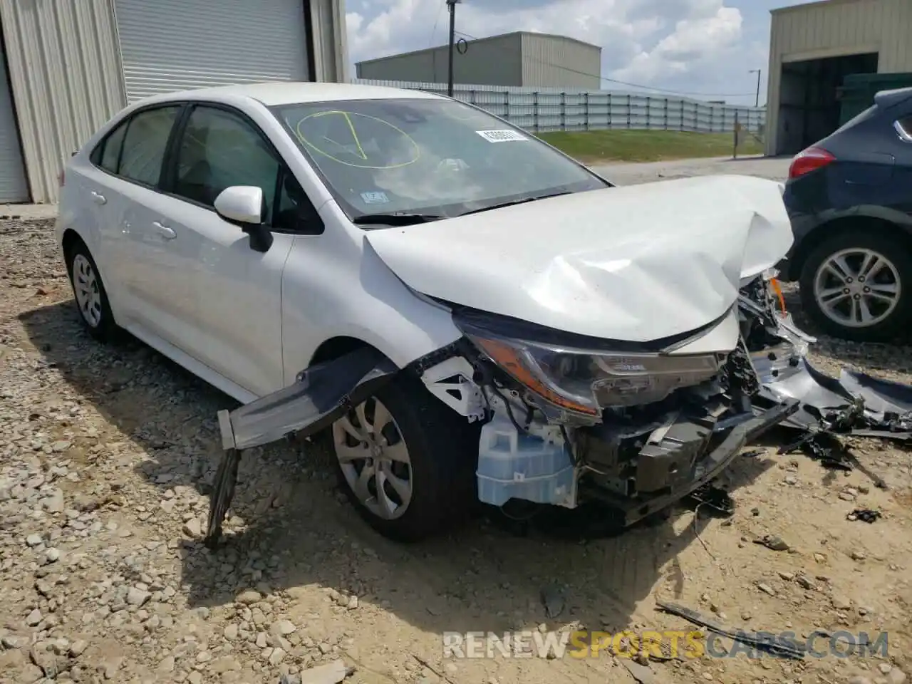 1 Photograph of a damaged car JTDEPRAE3LJ086760 TOYOTA COROLLA 2020