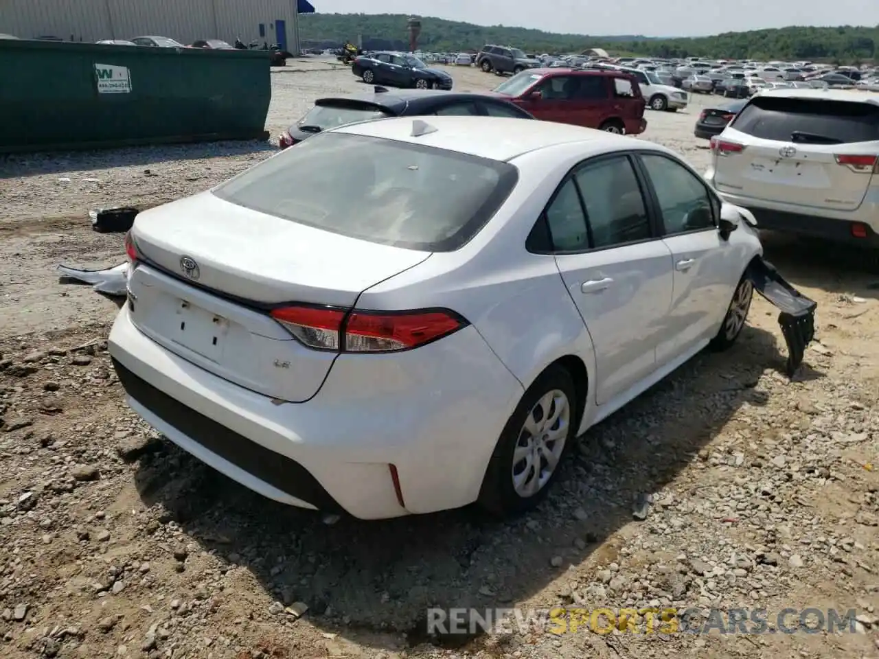 4 Photograph of a damaged car JTDEPRAE3LJ086760 TOYOTA COROLLA 2020