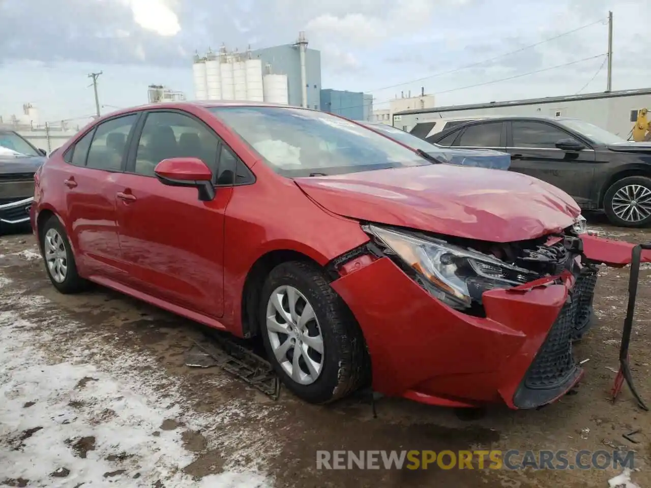 1 Photograph of a damaged car JTDEPRAE3LJ086872 TOYOTA COROLLA 2020