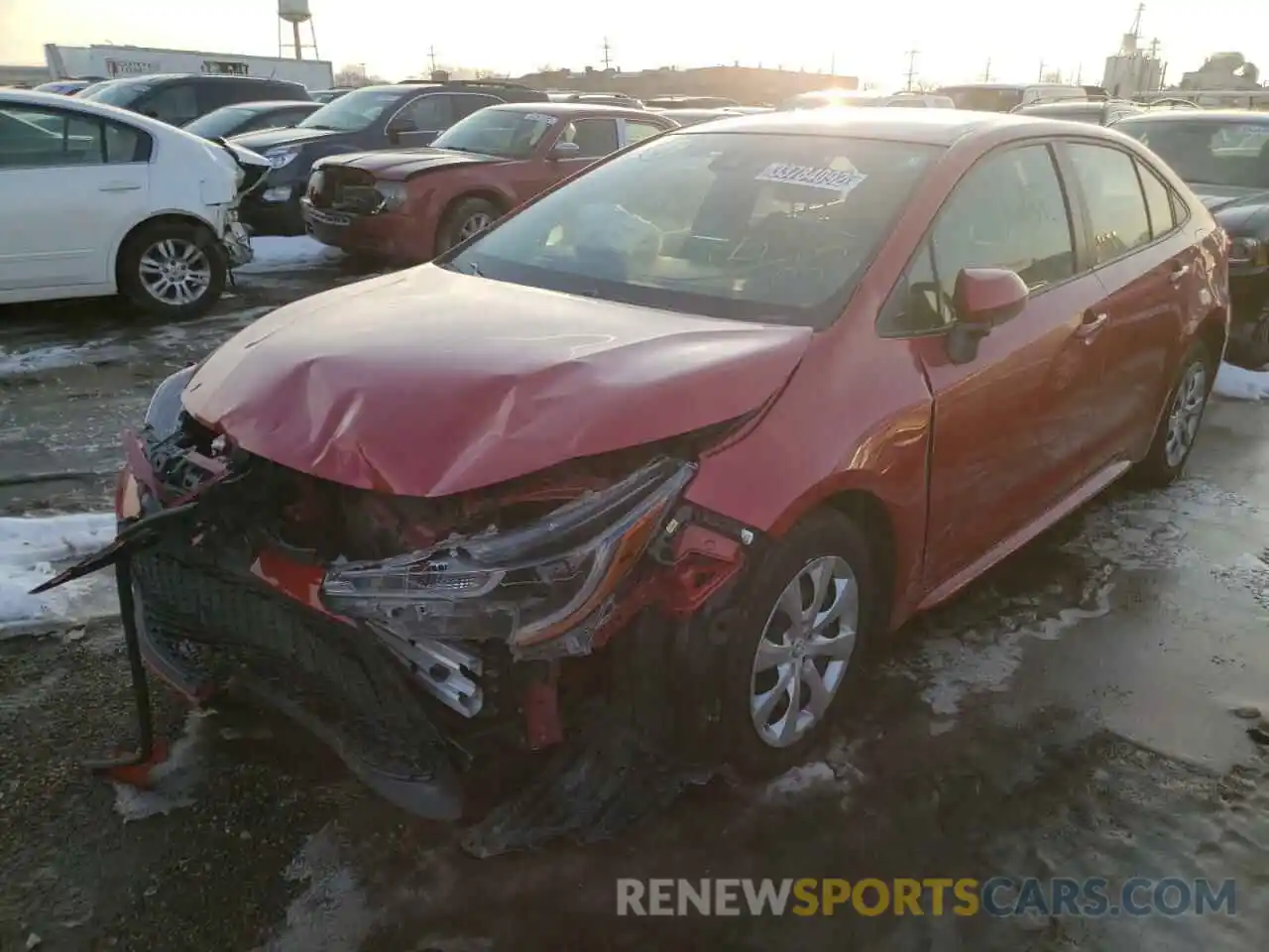 2 Photograph of a damaged car JTDEPRAE3LJ086872 TOYOTA COROLLA 2020