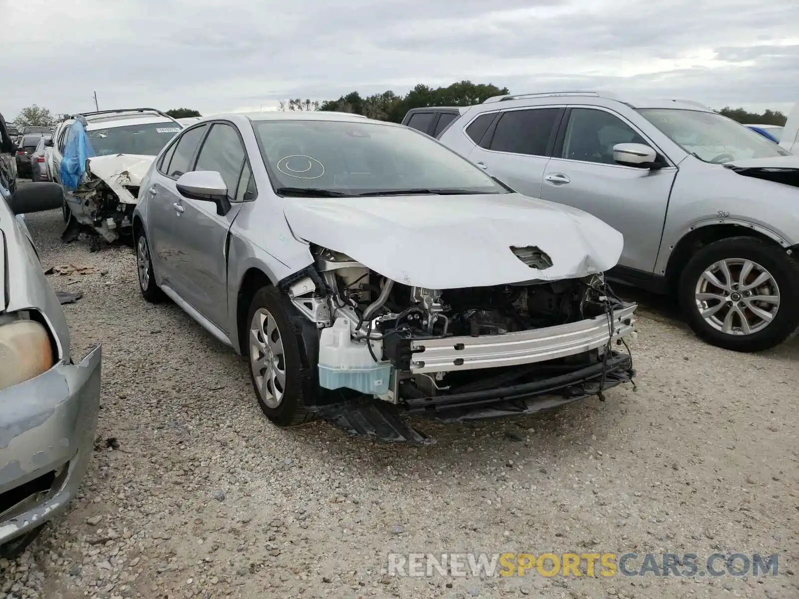 1 Photograph of a damaged car JTDEPRAE3LJ087455 TOYOTA COROLLA 2020