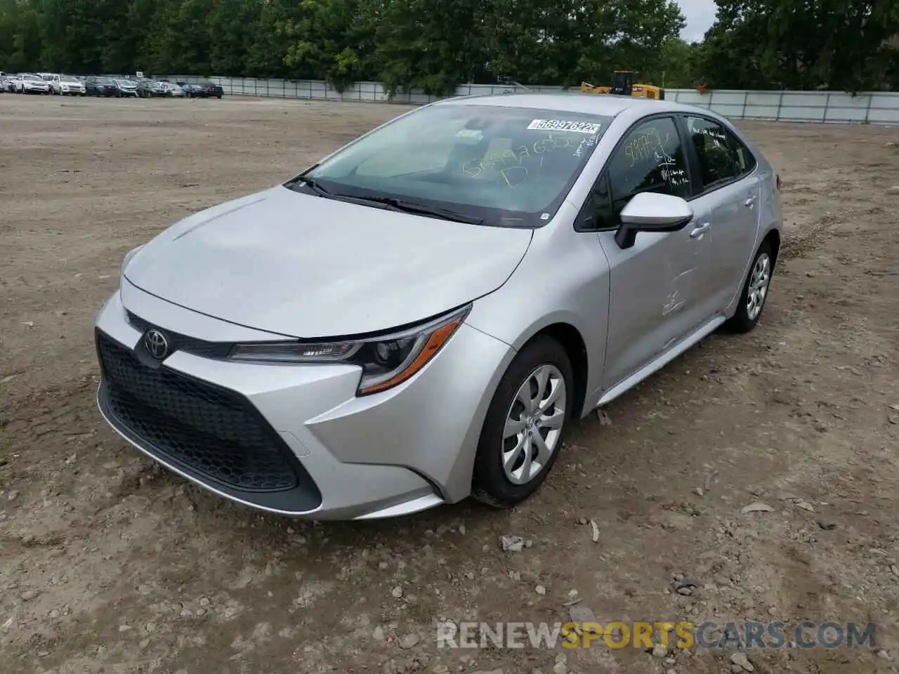 2 Photograph of a damaged car JTDEPRAE3LJ087990 TOYOTA COROLLA 2020