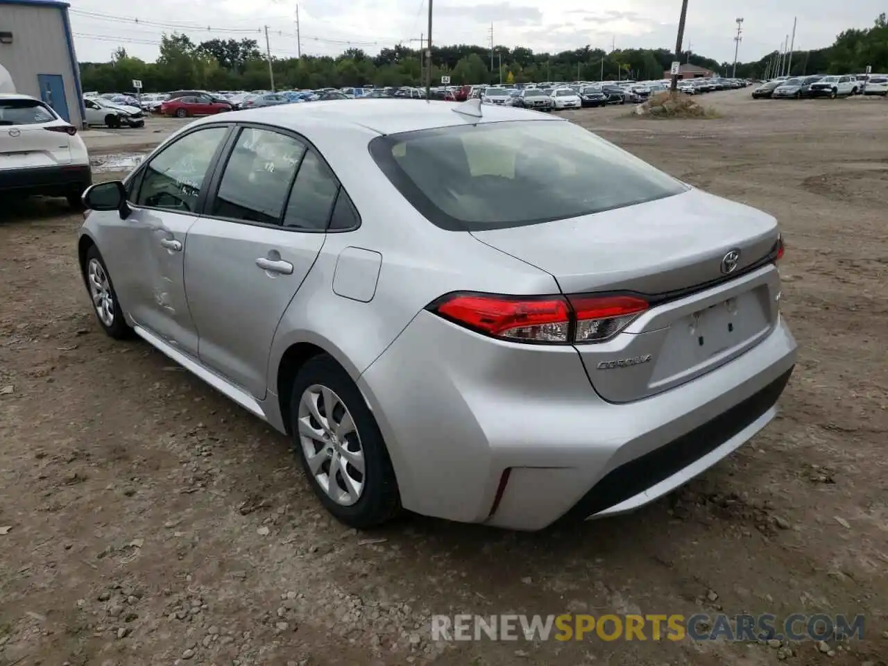 3 Photograph of a damaged car JTDEPRAE3LJ087990 TOYOTA COROLLA 2020