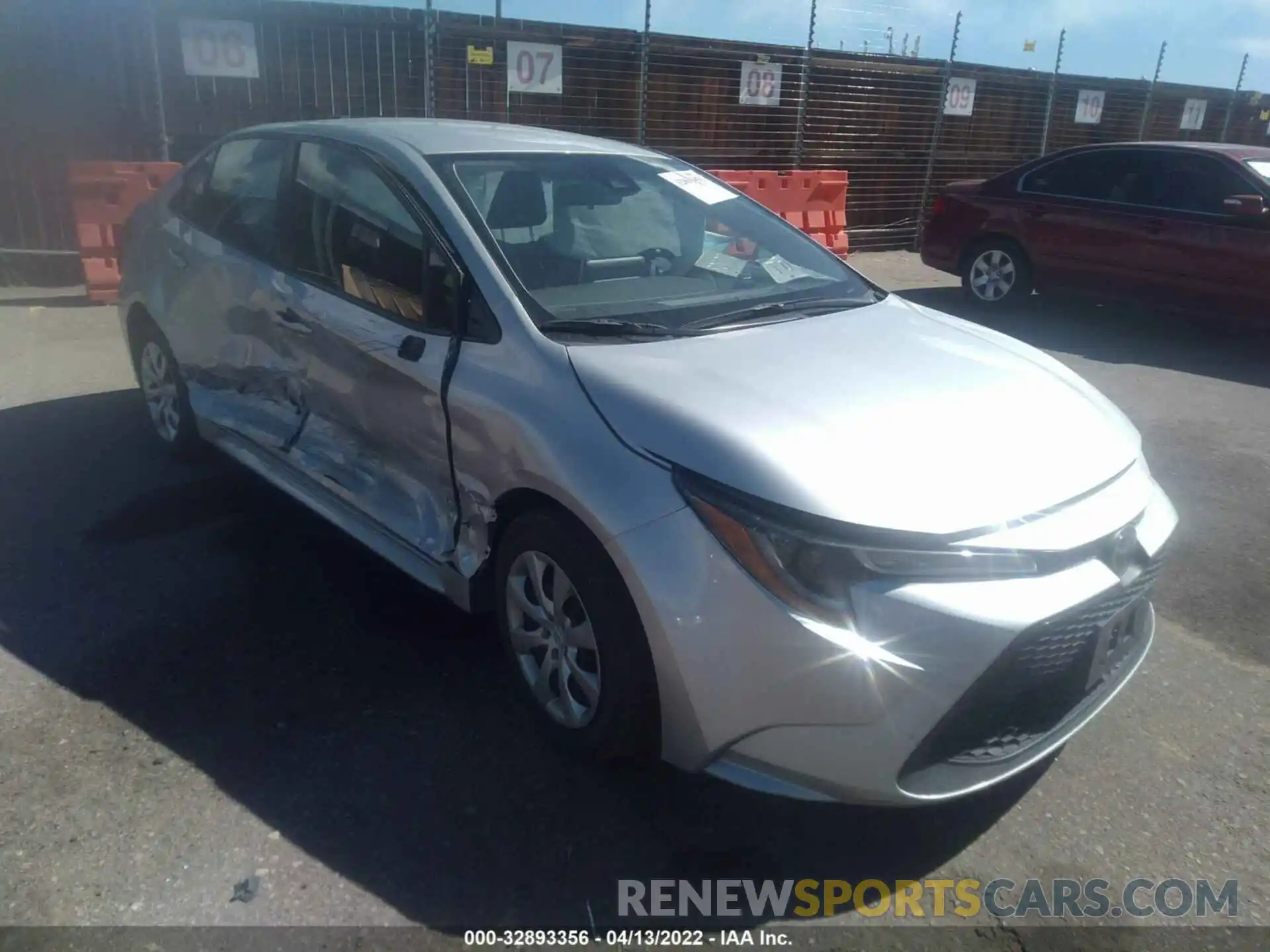 1 Photograph of a damaged car JTDEPRAE3LJ088041 TOYOTA COROLLA 2020