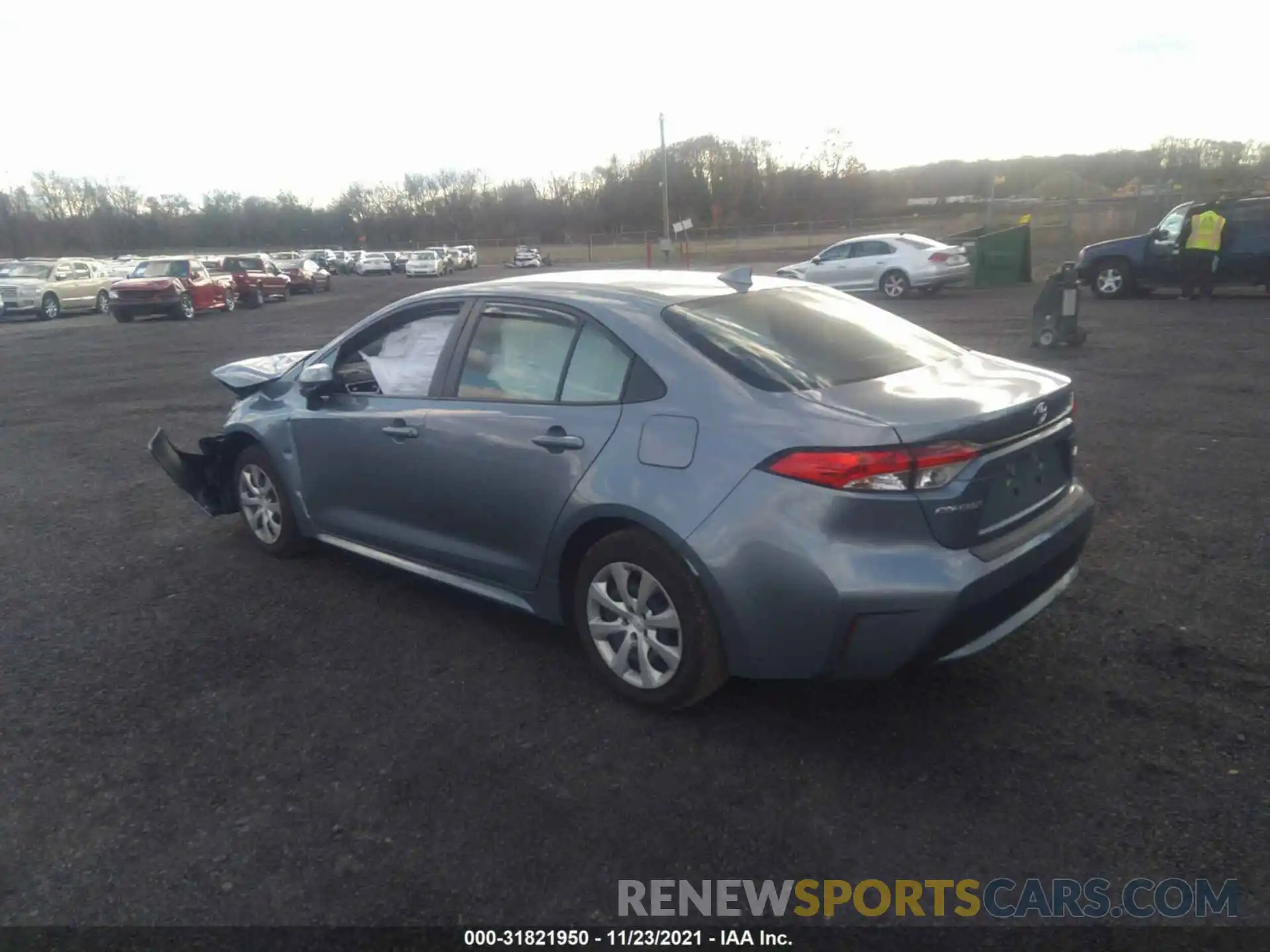 3 Photograph of a damaged car JTDEPRAE3LJ088704 TOYOTA COROLLA 2020