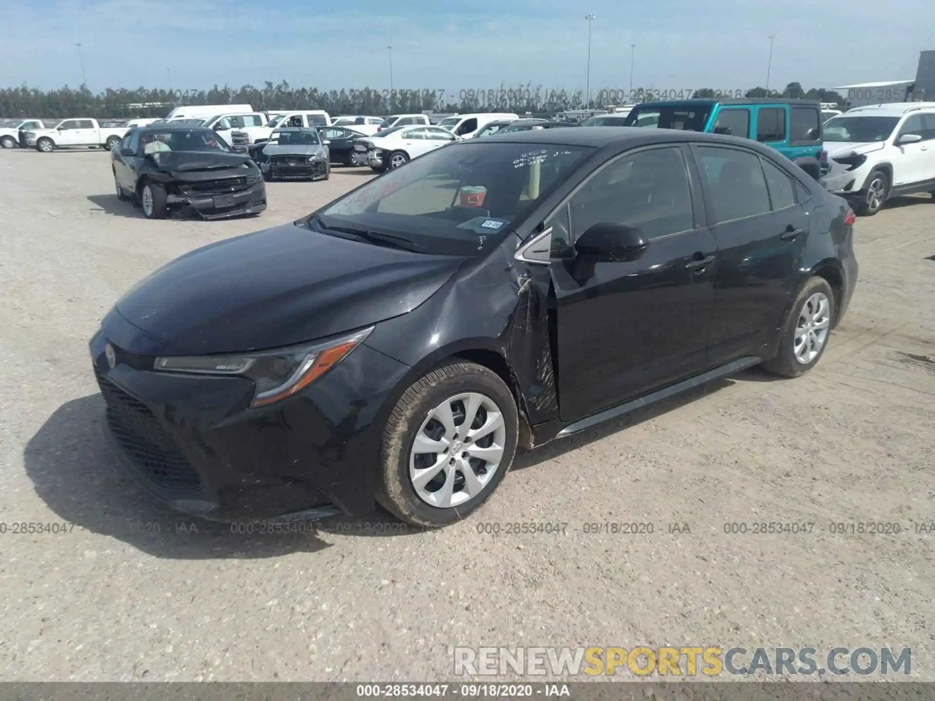 2 Photograph of a damaged car JTDEPRAE3LJ088718 TOYOTA COROLLA 2020