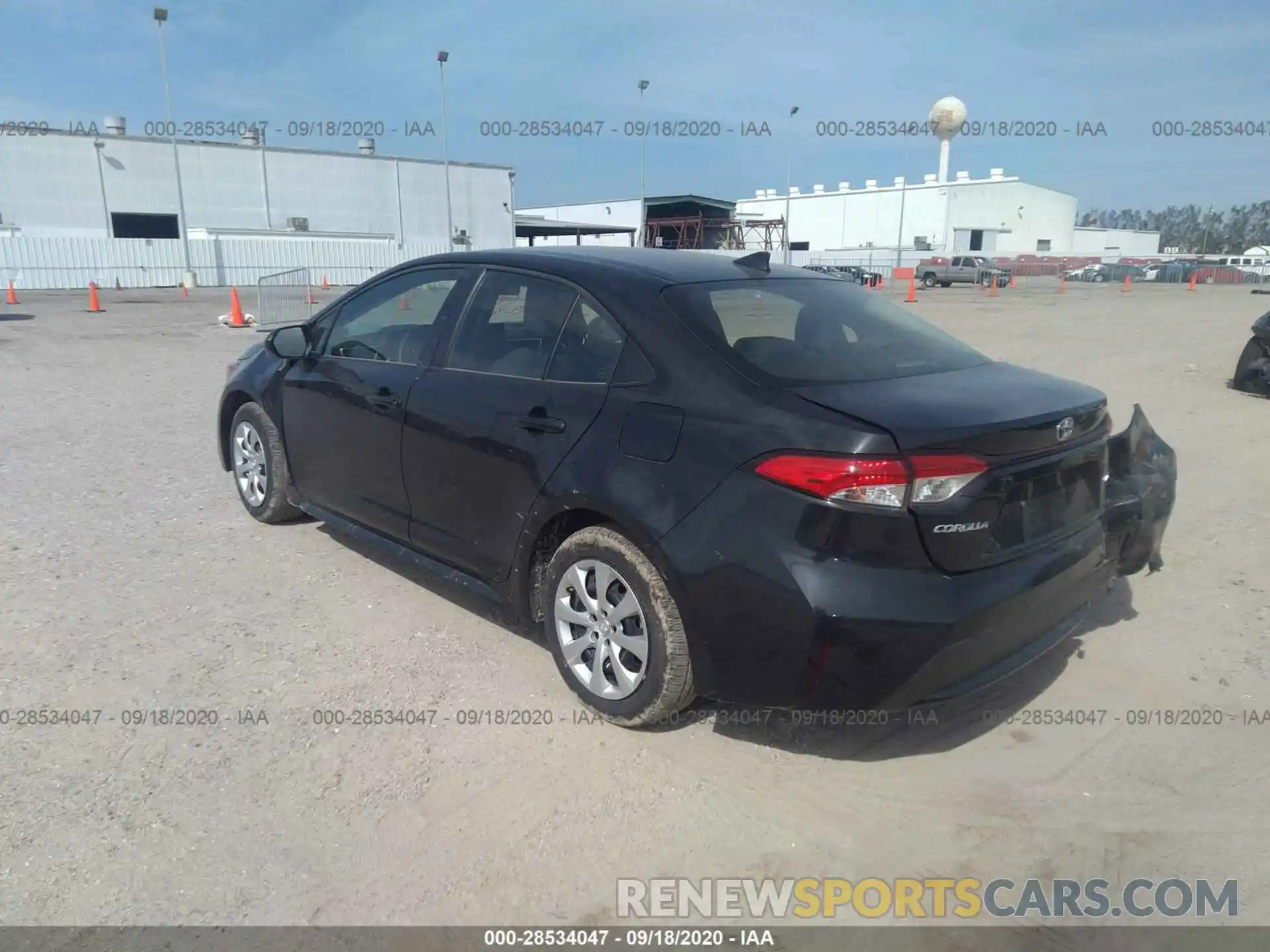 3 Photograph of a damaged car JTDEPRAE3LJ088718 TOYOTA COROLLA 2020