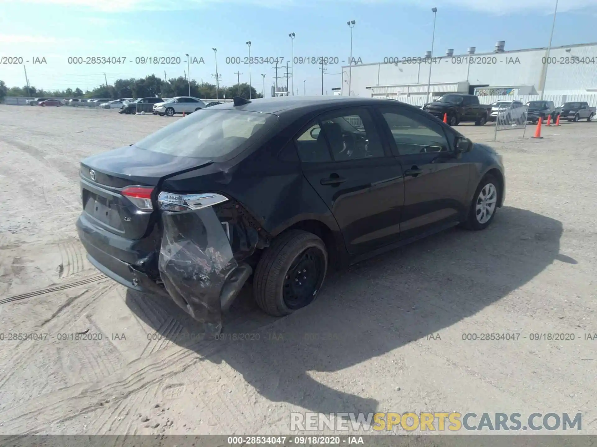 4 Photograph of a damaged car JTDEPRAE3LJ088718 TOYOTA COROLLA 2020