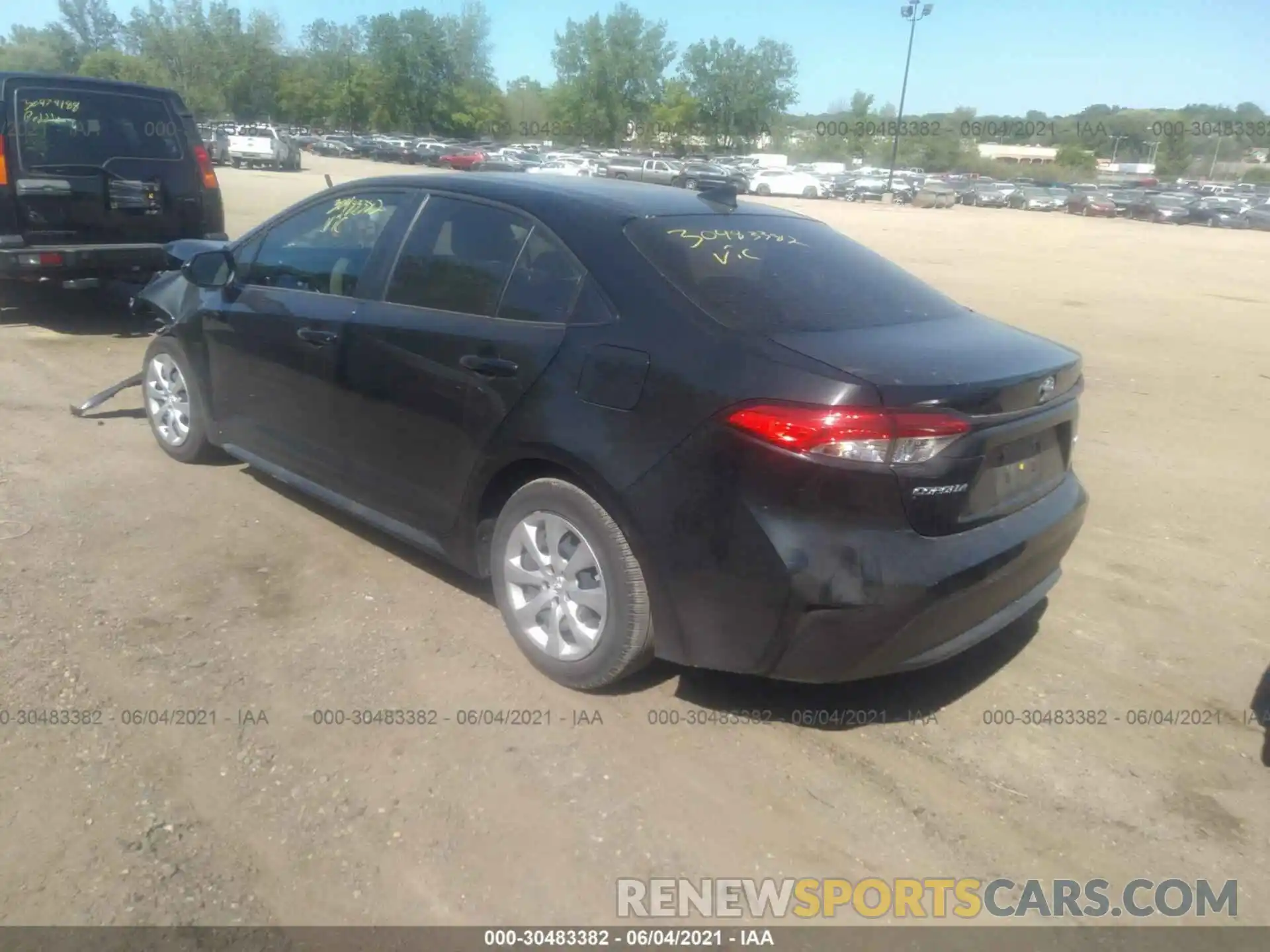 3 Photograph of a damaged car JTDEPRAE3LJ088766 TOYOTA COROLLA 2020