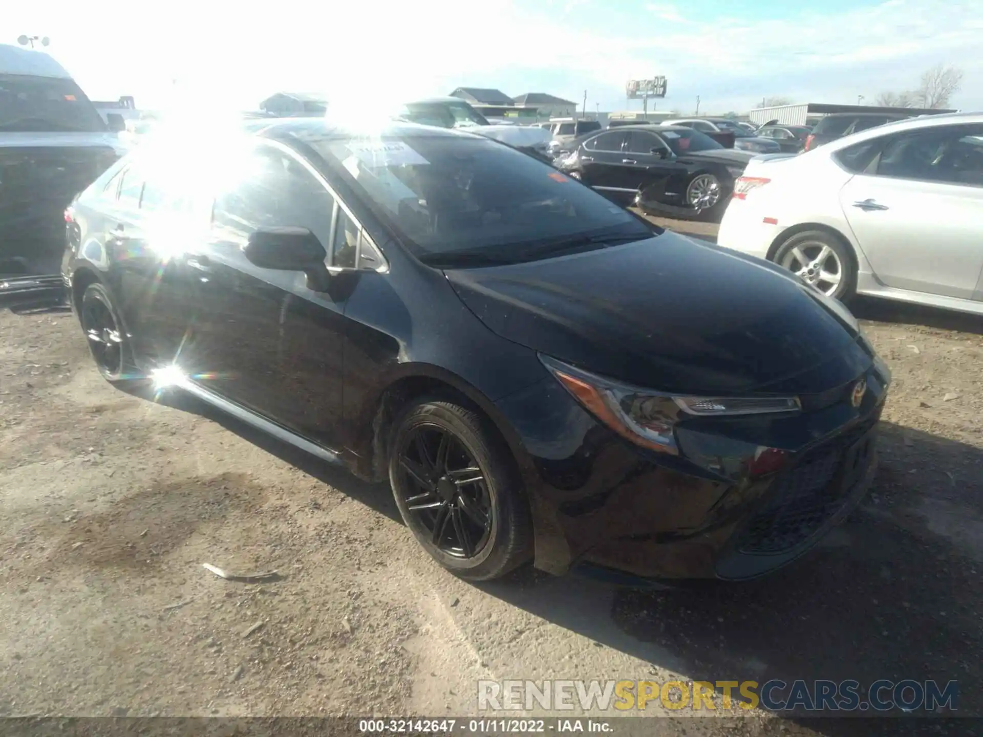 1 Photograph of a damaged car JTDEPRAE3LJ088833 TOYOTA COROLLA 2020