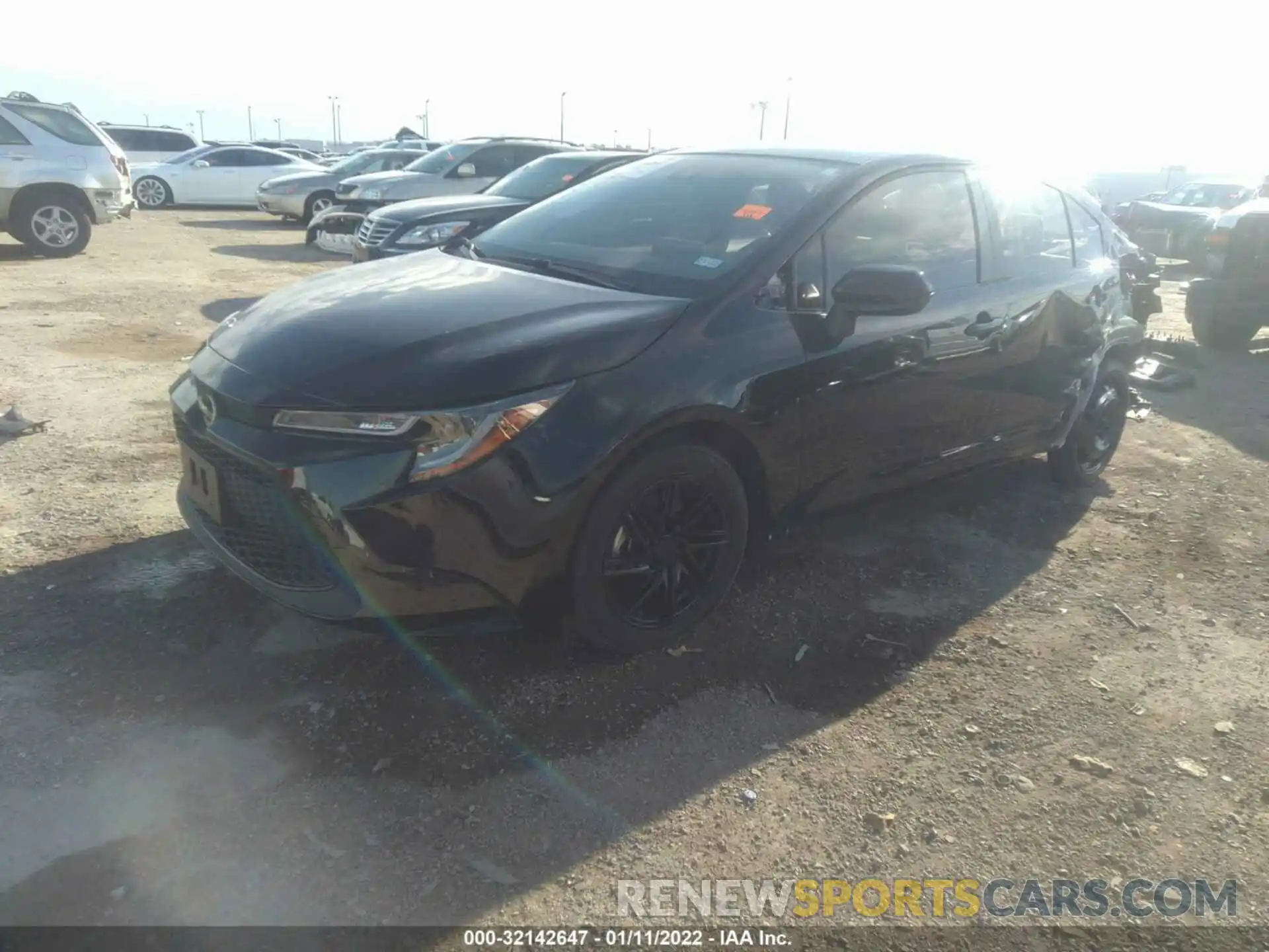 2 Photograph of a damaged car JTDEPRAE3LJ088833 TOYOTA COROLLA 2020