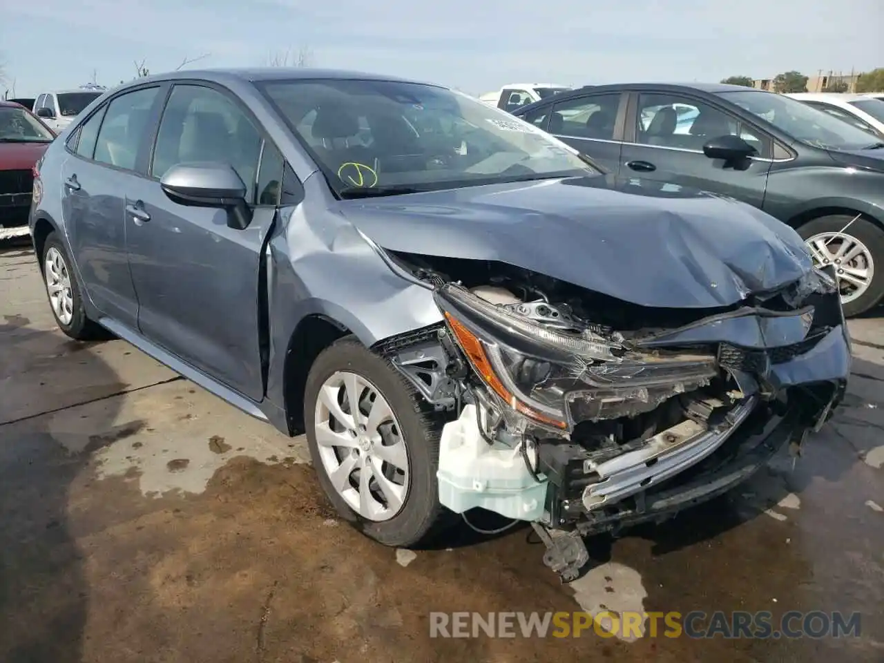 1 Photograph of a damaged car JTDEPRAE3LJ088945 TOYOTA COROLLA 2020