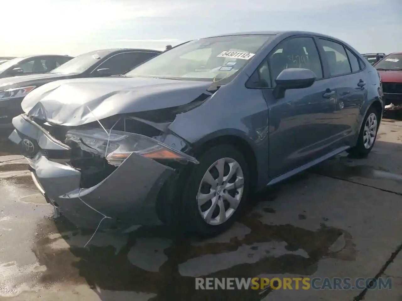 2 Photograph of a damaged car JTDEPRAE3LJ088945 TOYOTA COROLLA 2020