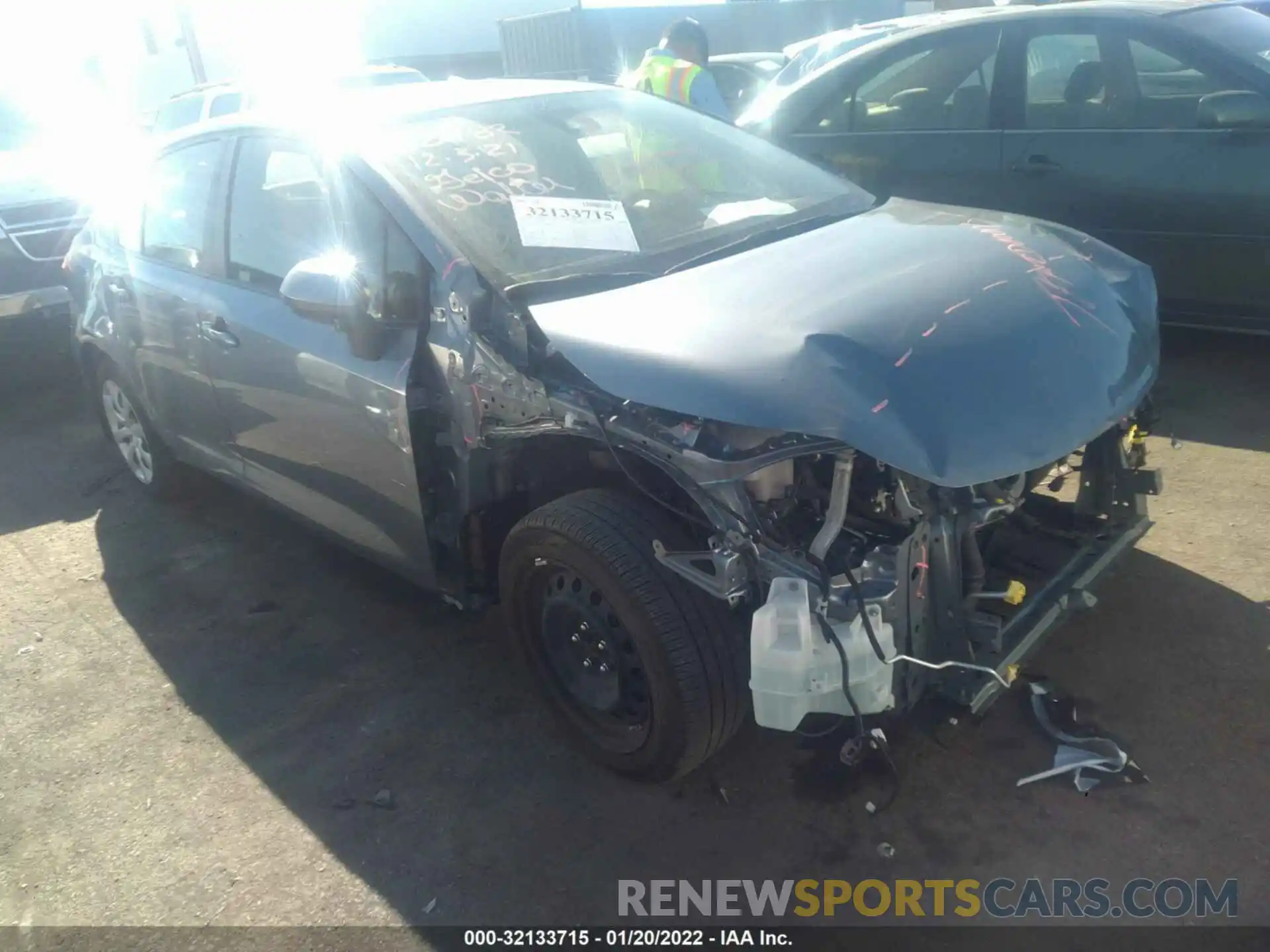 1 Photograph of a damaged car JTDEPRAE3LJ088976 TOYOTA COROLLA 2020