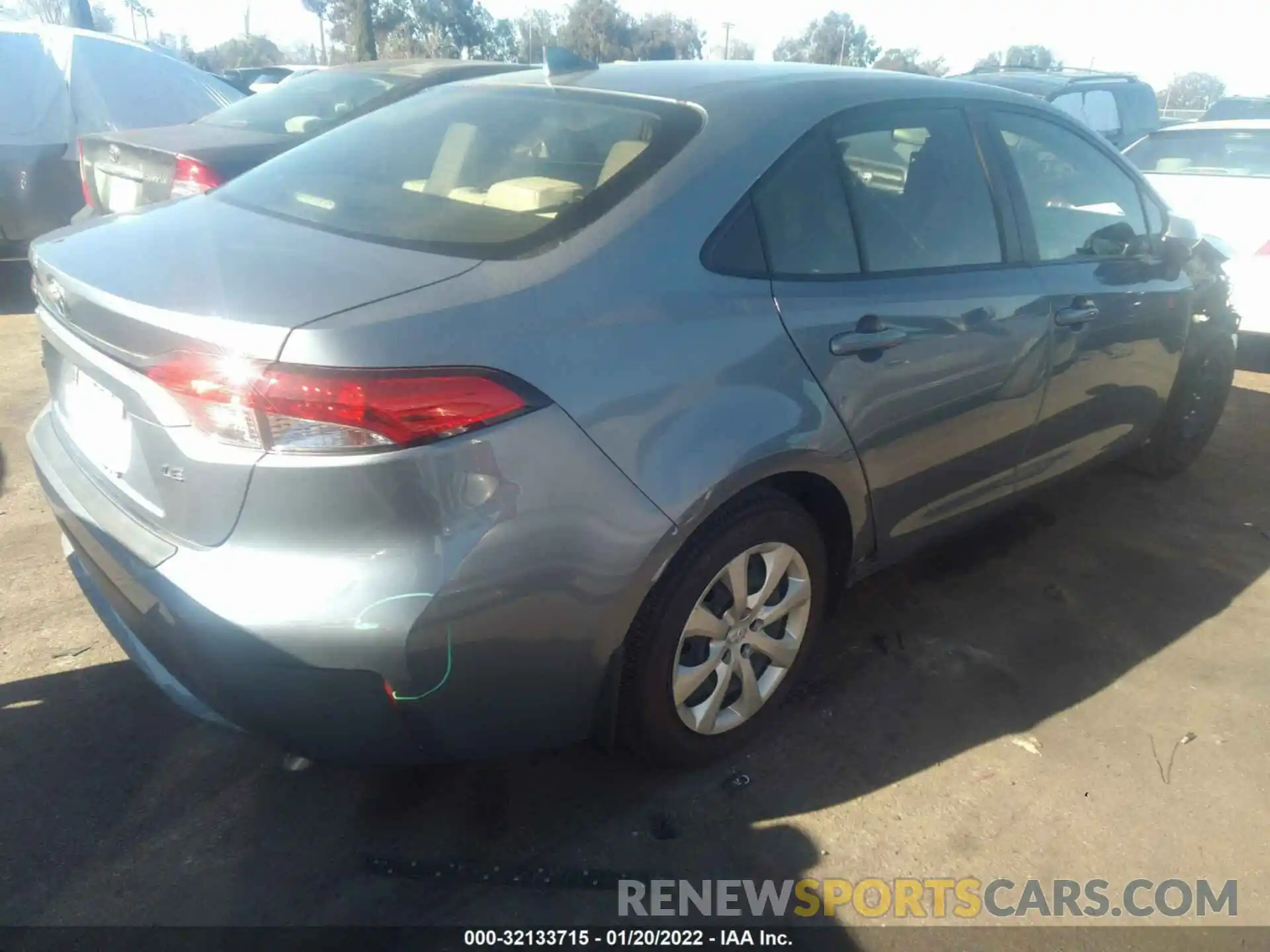 4 Photograph of a damaged car JTDEPRAE3LJ088976 TOYOTA COROLLA 2020