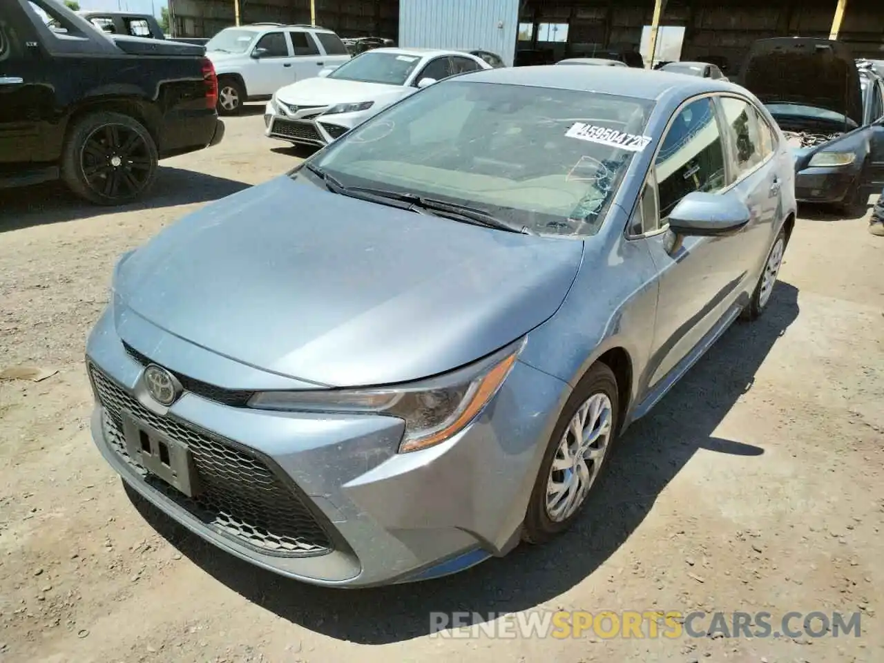 2 Photograph of a damaged car JTDEPRAE3LJ089013 TOYOTA COROLLA 2020