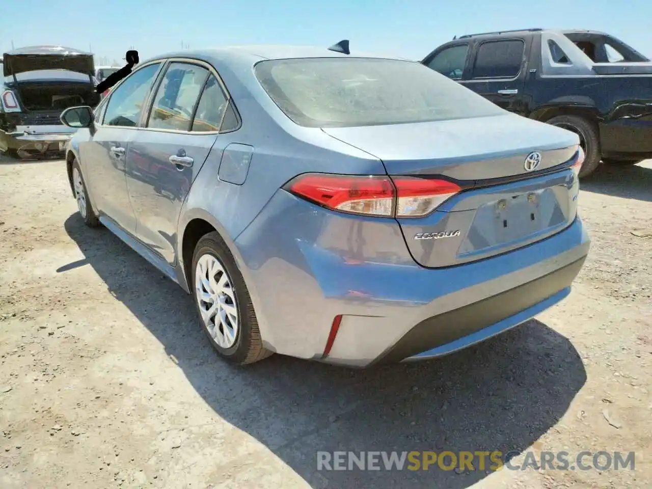 3 Photograph of a damaged car JTDEPRAE3LJ089013 TOYOTA COROLLA 2020