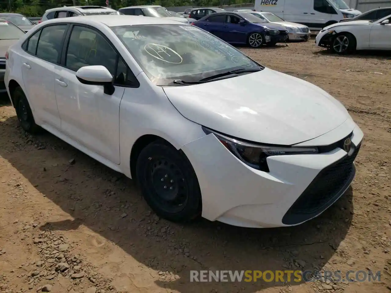 1 Photograph of a damaged car JTDEPRAE3LJ089593 TOYOTA COROLLA 2020