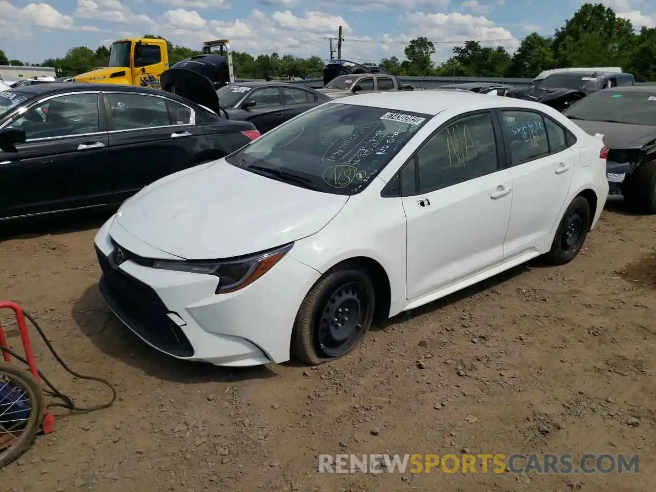 2 Photograph of a damaged car JTDEPRAE3LJ089593 TOYOTA COROLLA 2020