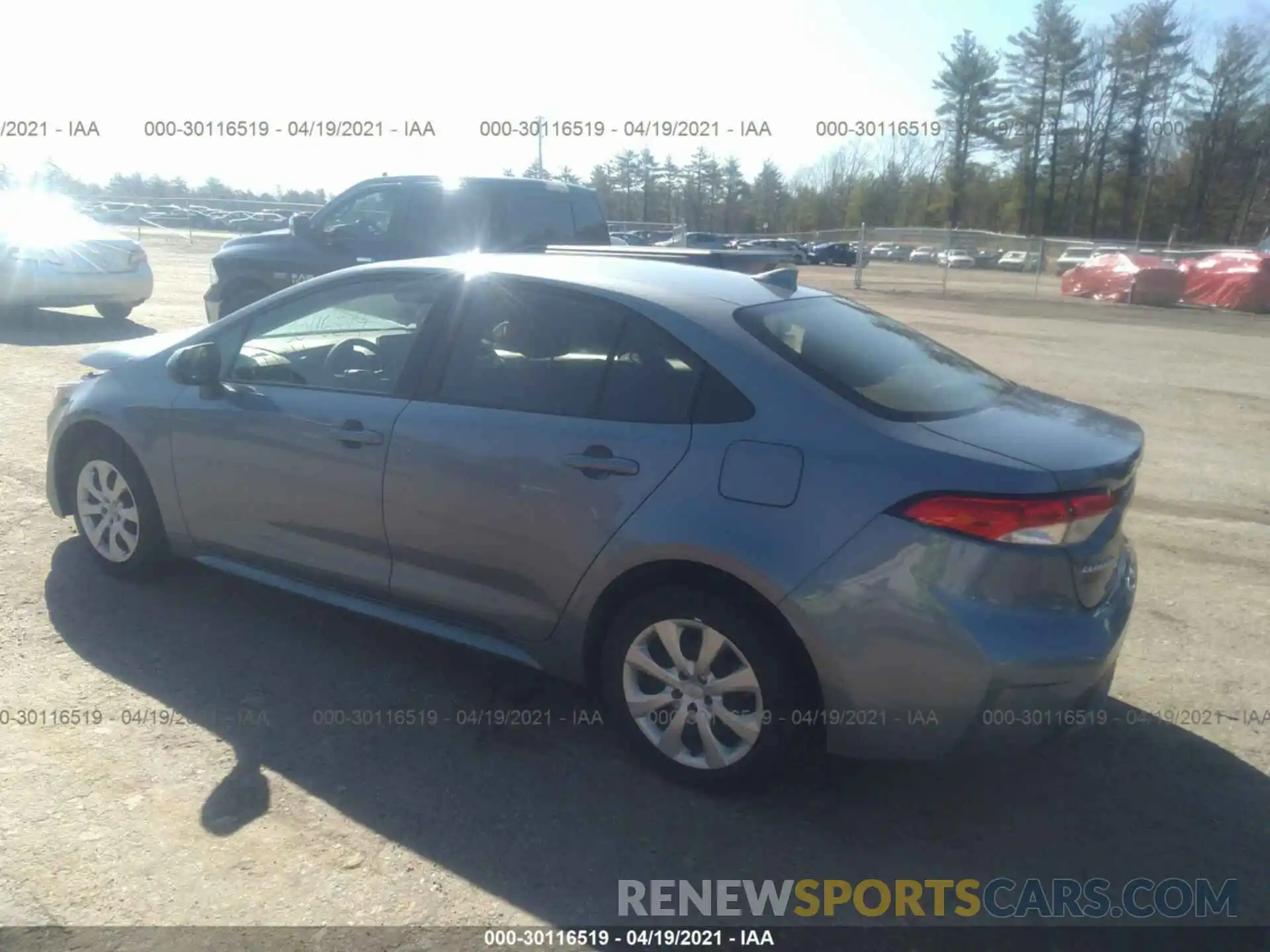 3 Photograph of a damaged car JTDEPRAE3LJ090095 TOYOTA COROLLA 2020