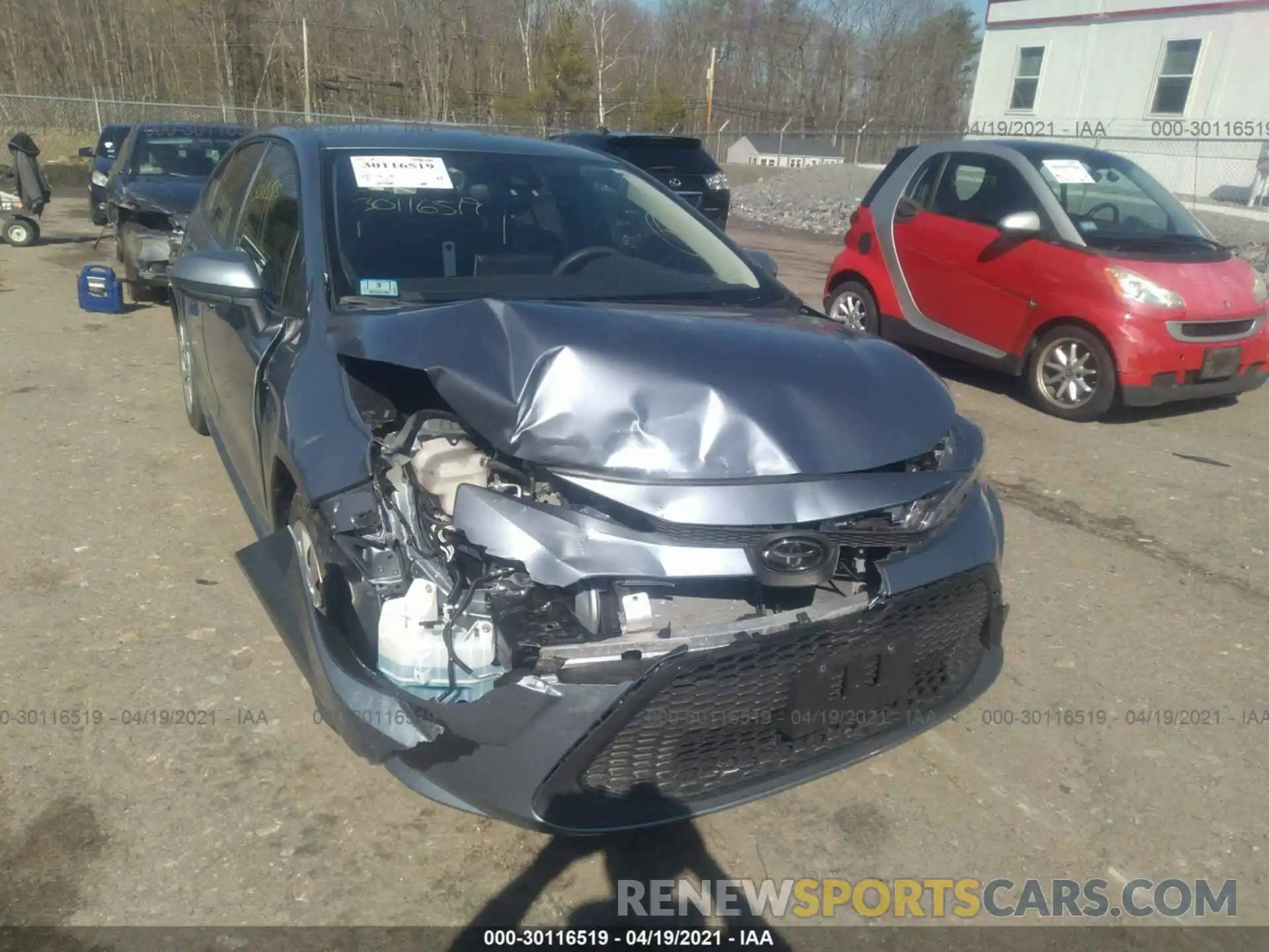 6 Photograph of a damaged car JTDEPRAE3LJ090095 TOYOTA COROLLA 2020