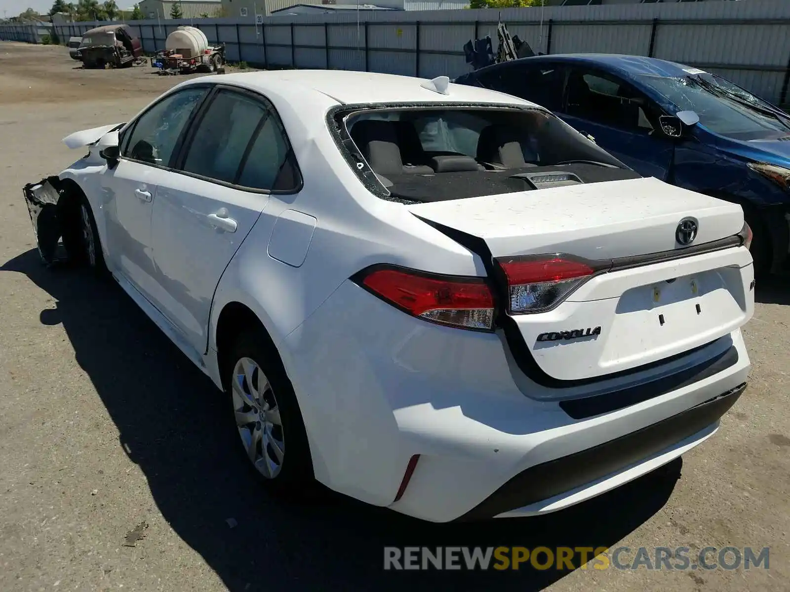 3 Photograph of a damaged car JTDEPRAE3LJ090257 TOYOTA COROLLA 2020