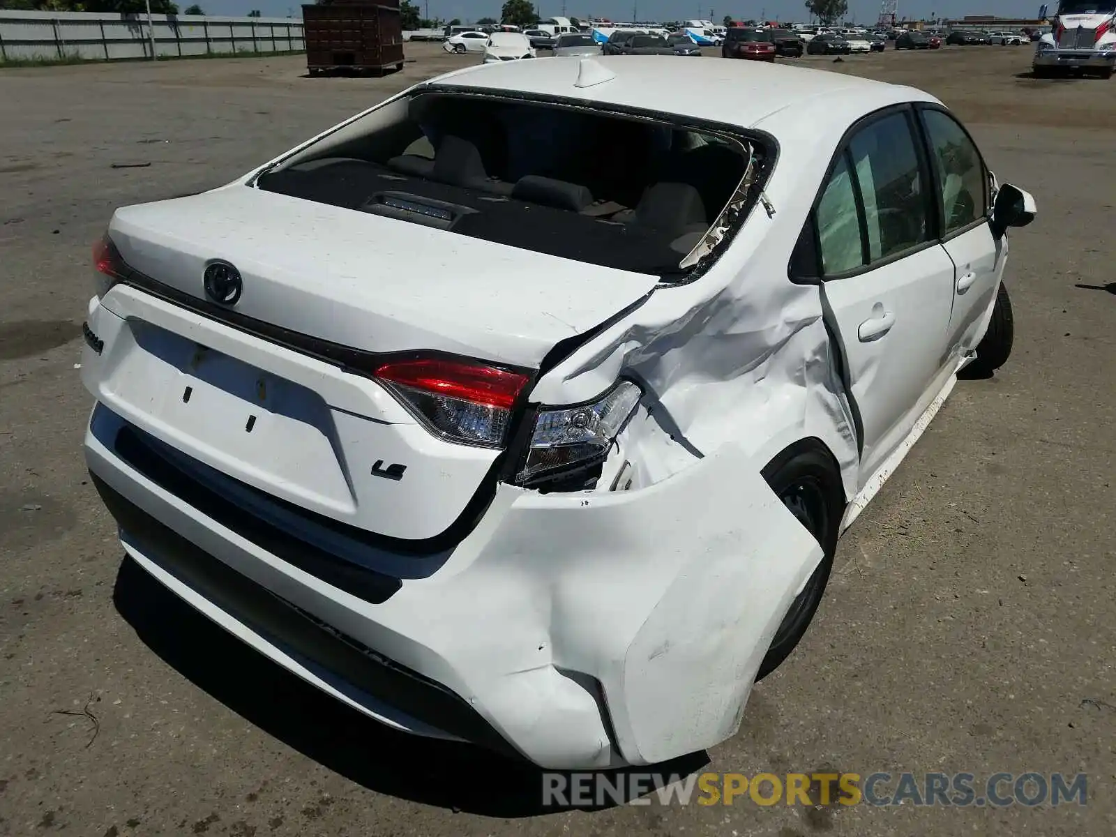 4 Photograph of a damaged car JTDEPRAE3LJ090257 TOYOTA COROLLA 2020