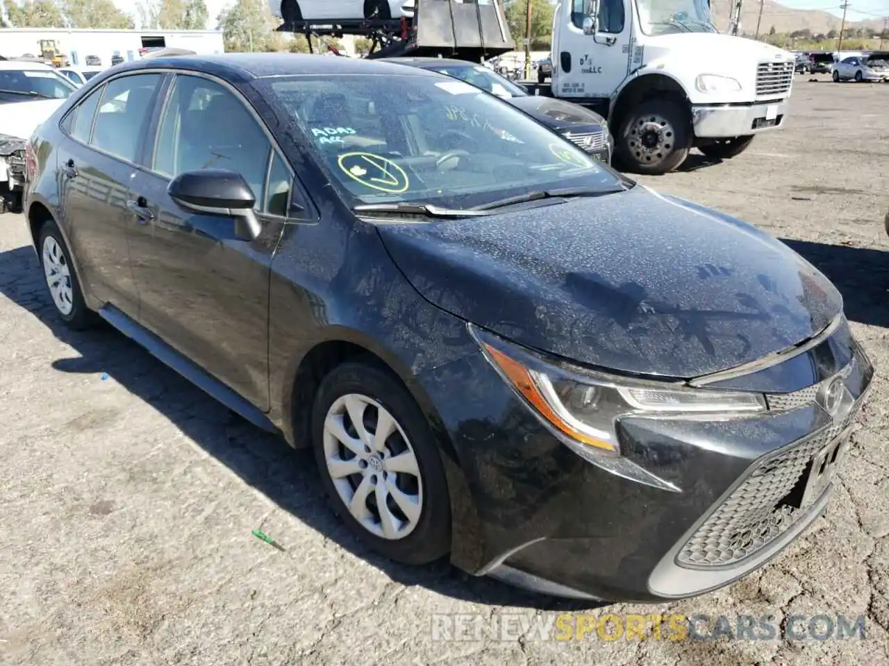 1 Photograph of a damaged car JTDEPRAE3LJ090274 TOYOTA COROLLA 2020