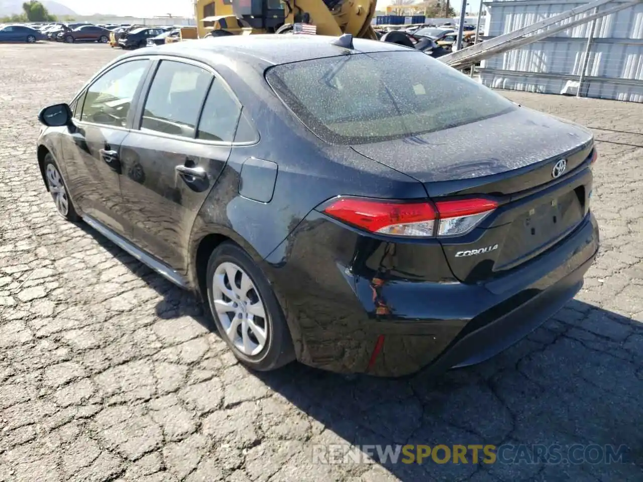 3 Photograph of a damaged car JTDEPRAE3LJ090274 TOYOTA COROLLA 2020