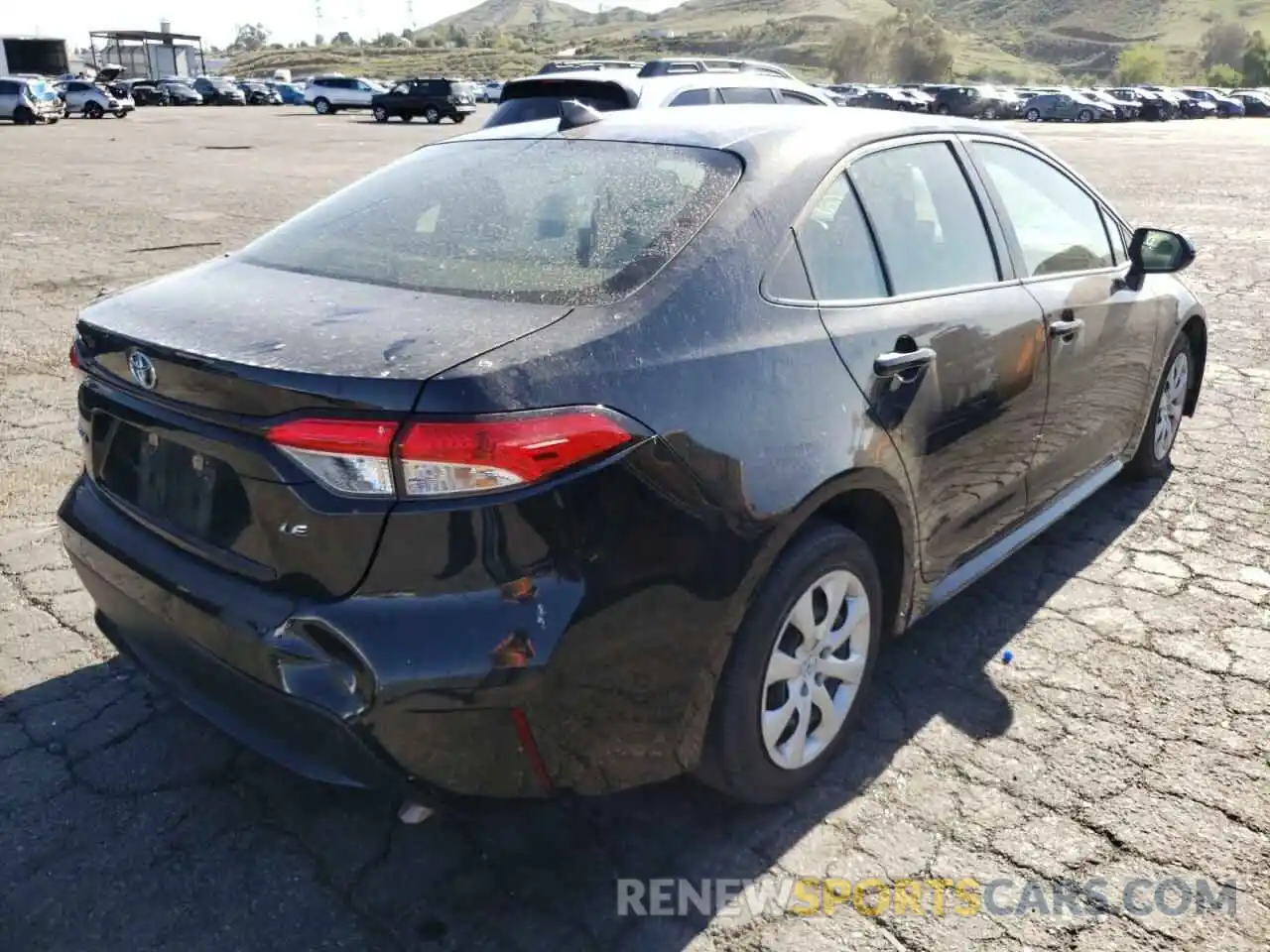 4 Photograph of a damaged car JTDEPRAE3LJ090274 TOYOTA COROLLA 2020