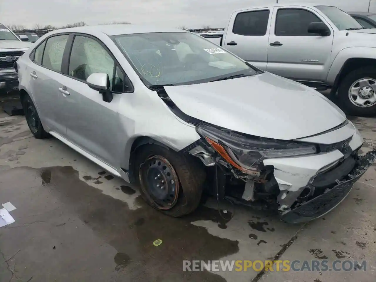 1 Photograph of a damaged car JTDEPRAE3LJ090291 TOYOTA COROLLA 2020