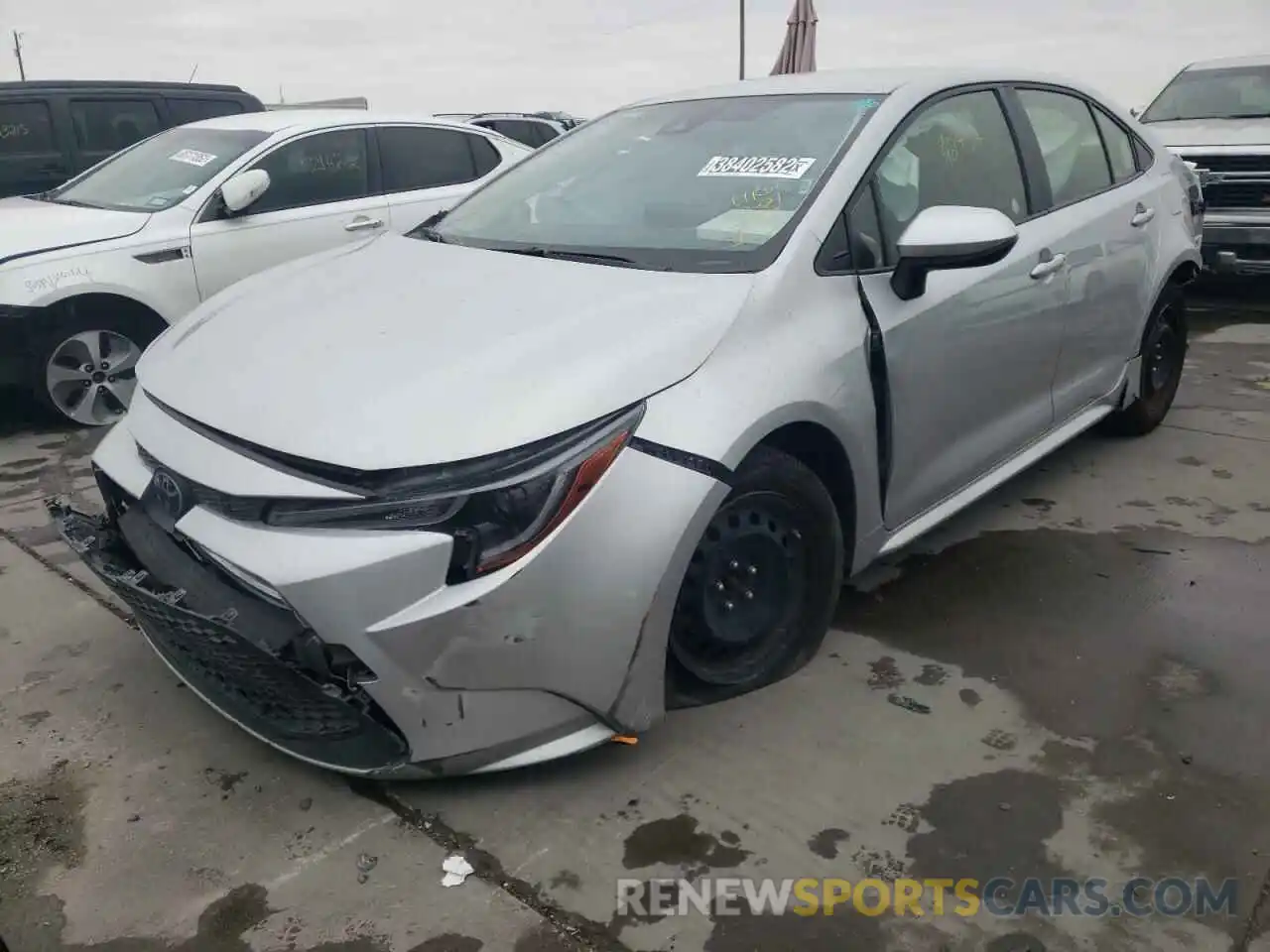 2 Photograph of a damaged car JTDEPRAE3LJ090291 TOYOTA COROLLA 2020