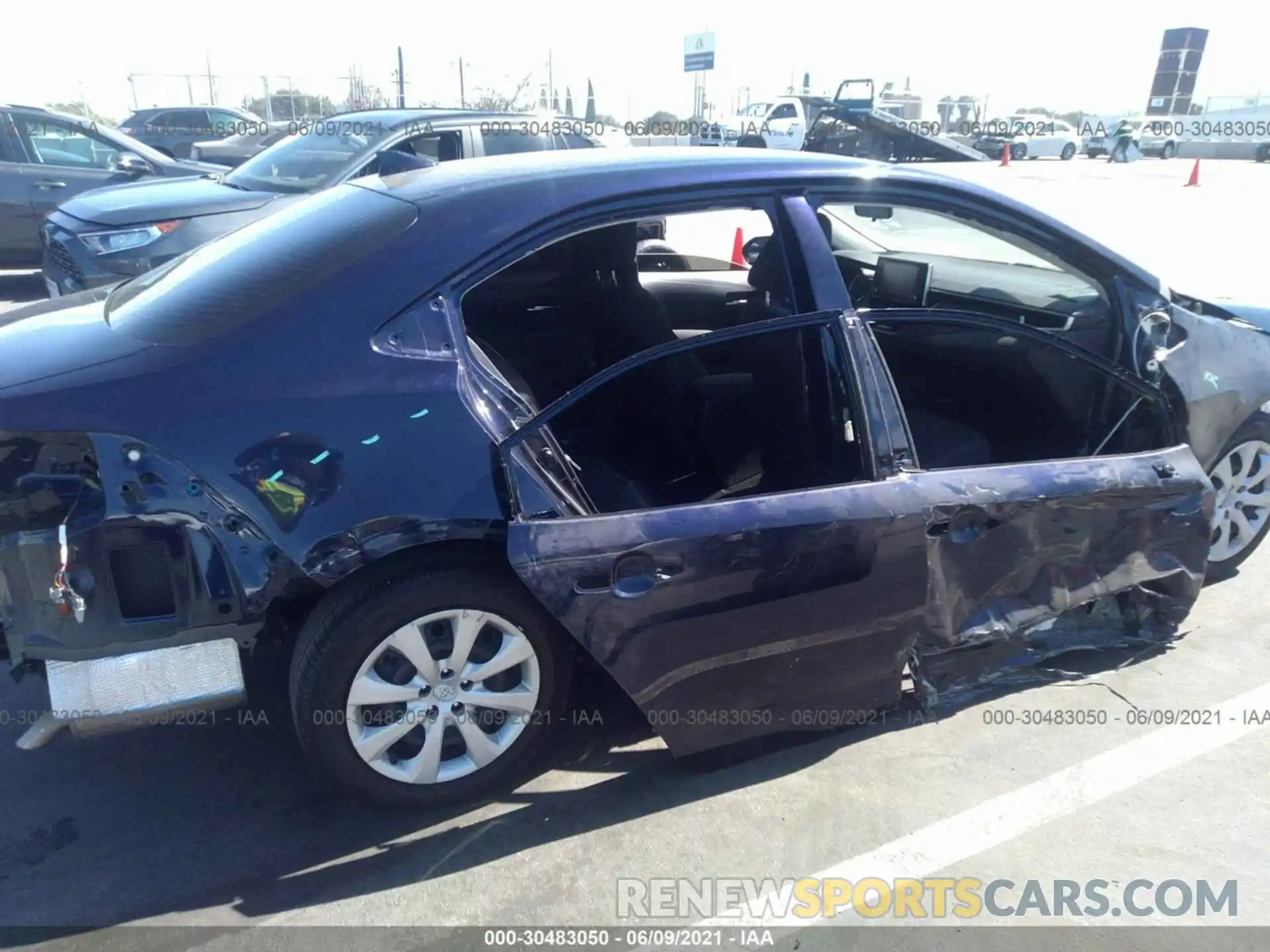 6 Photograph of a damaged car JTDEPRAE3LJ090632 TOYOTA COROLLA 2020