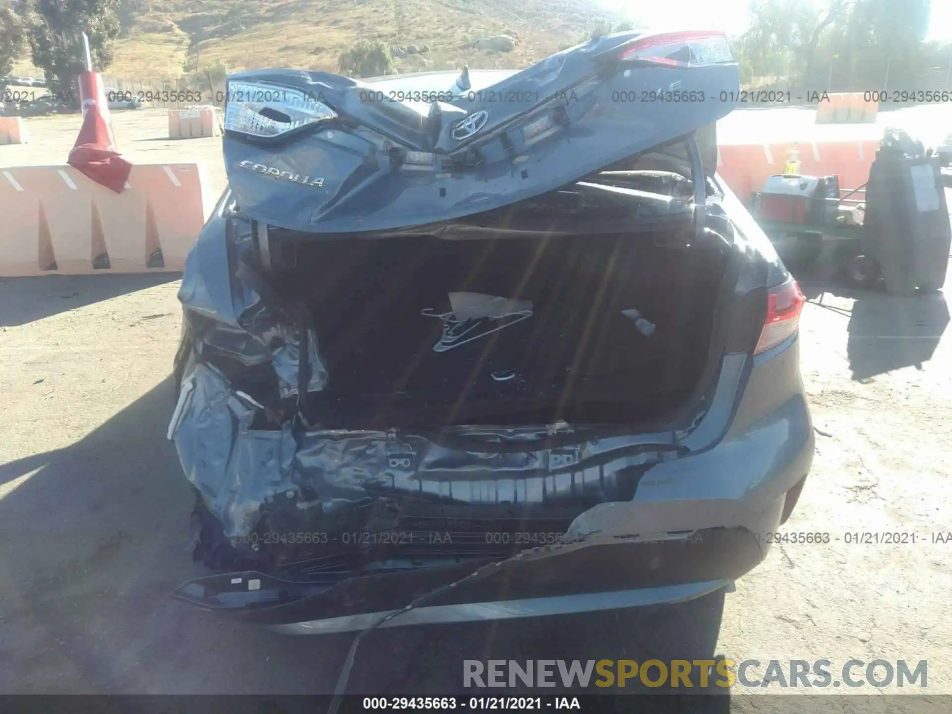6 Photograph of a damaged car JTDEPRAE3LJ090761 TOYOTA COROLLA 2020