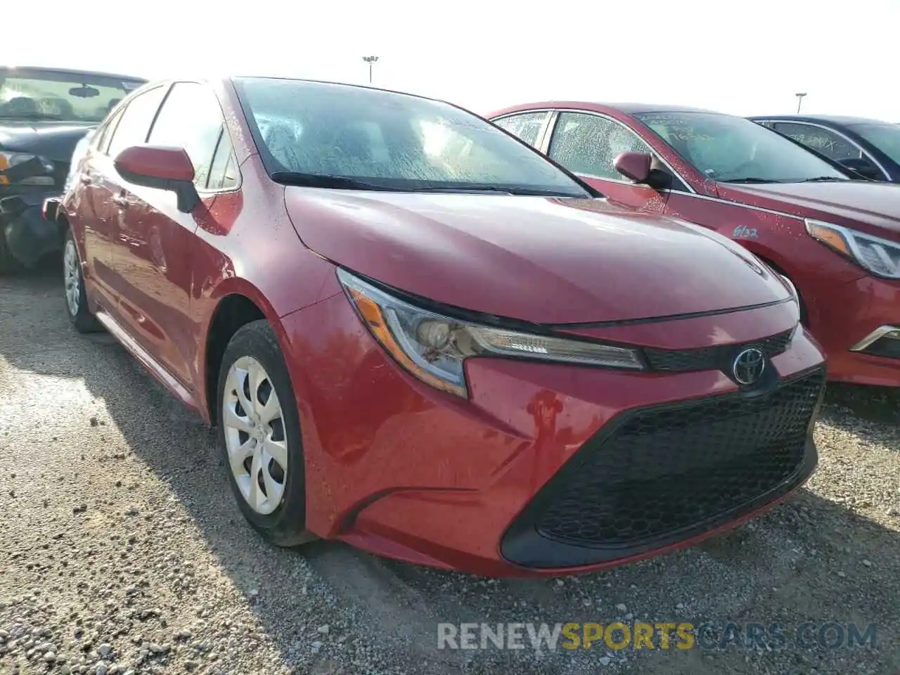 1 Photograph of a damaged car JTDEPRAE3LJ091215 TOYOTA COROLLA 2020