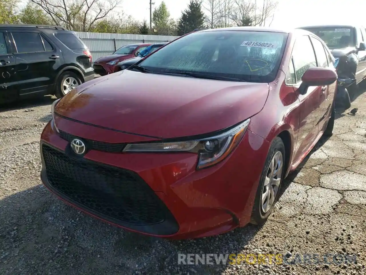 2 Photograph of a damaged car JTDEPRAE3LJ091215 TOYOTA COROLLA 2020