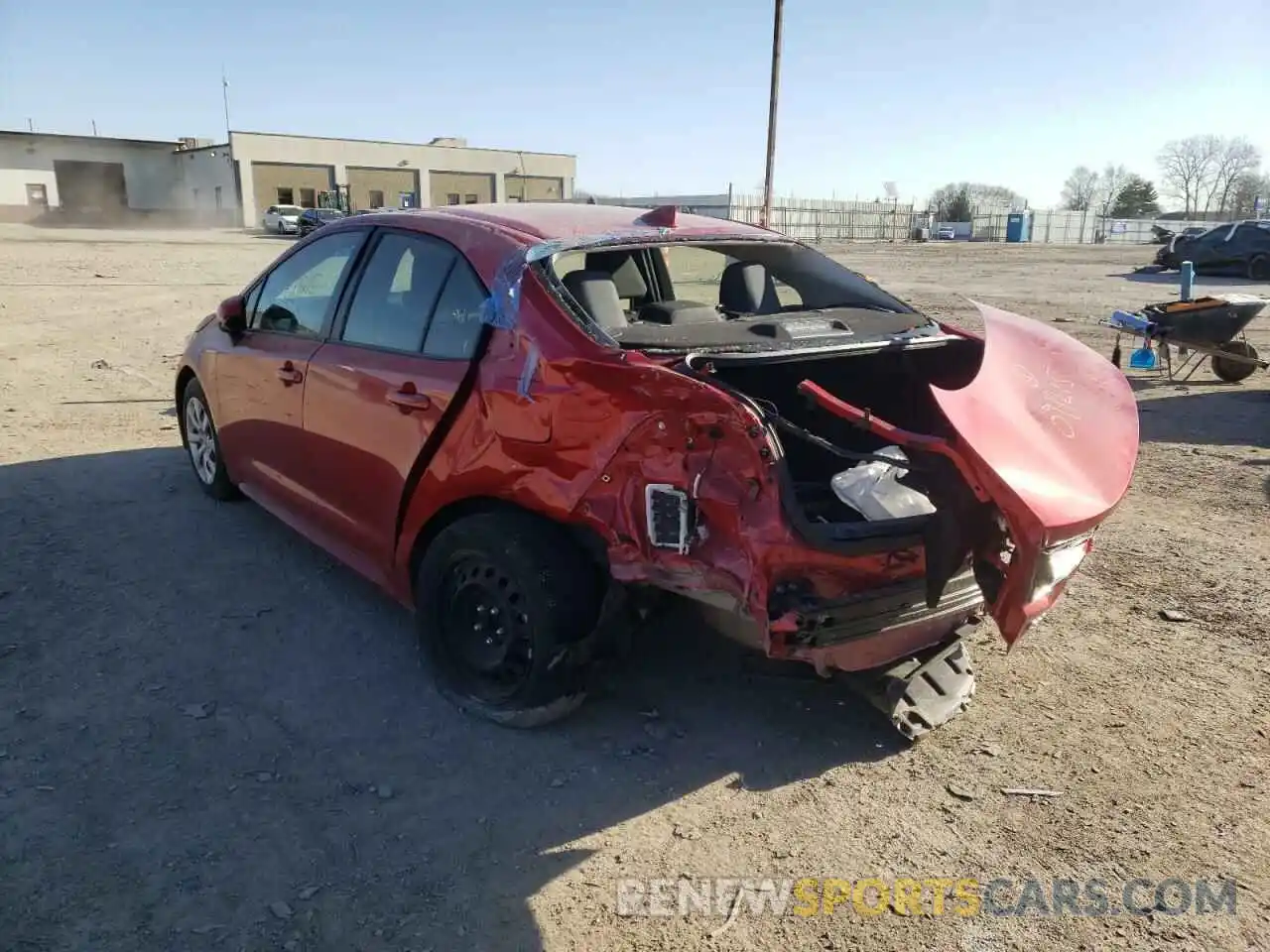 3 Photograph of a damaged car JTDEPRAE3LJ091215 TOYOTA COROLLA 2020