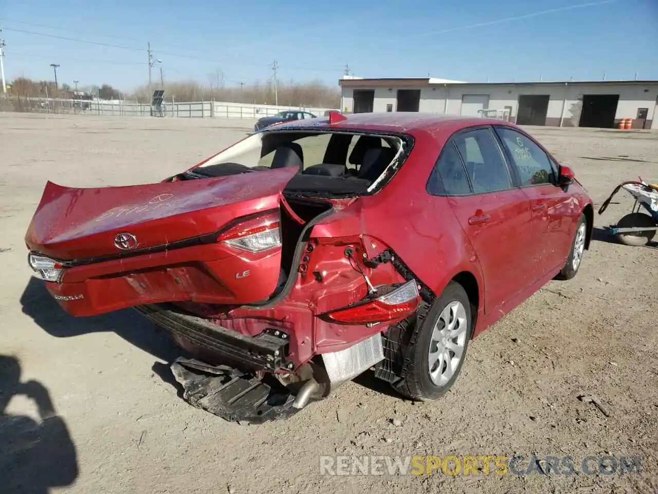 4 Photograph of a damaged car JTDEPRAE3LJ091215 TOYOTA COROLLA 2020