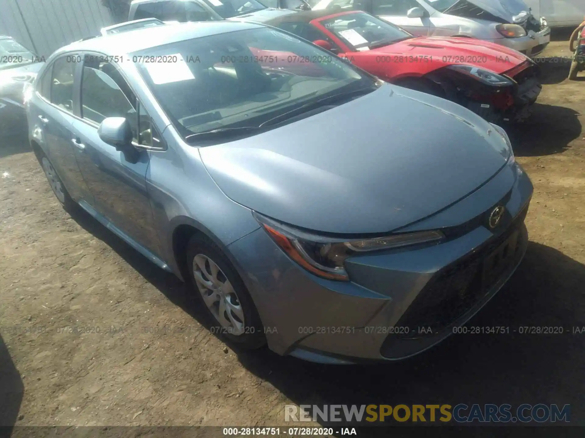 1 Photograph of a damaged car JTDEPRAE3LJ091490 TOYOTA COROLLA 2020