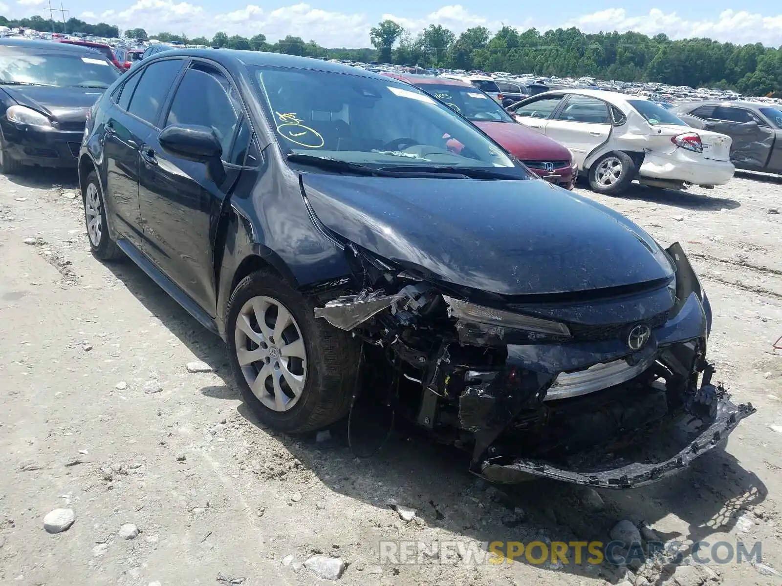 1 Photograph of a damaged car JTDEPRAE3LJ091683 TOYOTA COROLLA 2020