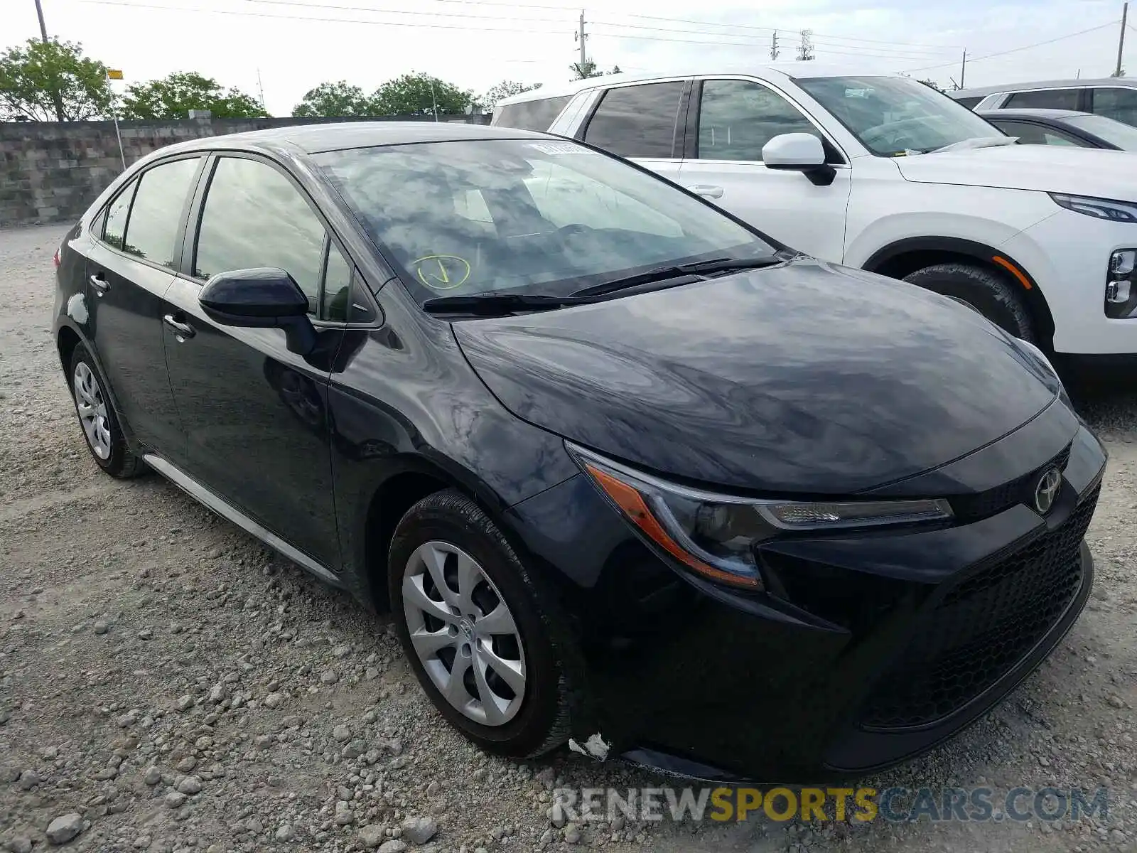 1 Photograph of a damaged car JTDEPRAE3LJ091800 TOYOTA COROLLA 2020