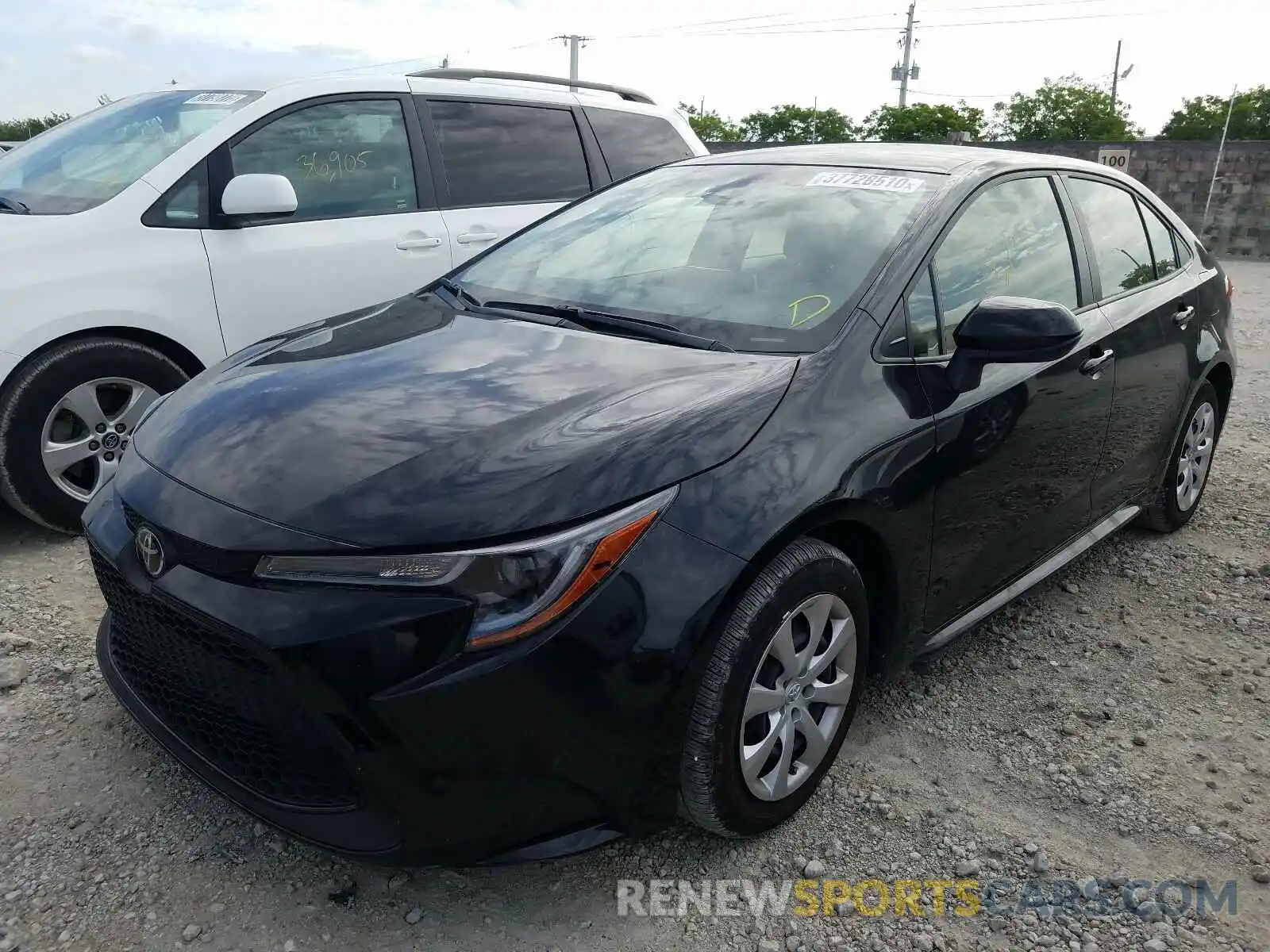 2 Photograph of a damaged car JTDEPRAE3LJ091800 TOYOTA COROLLA 2020