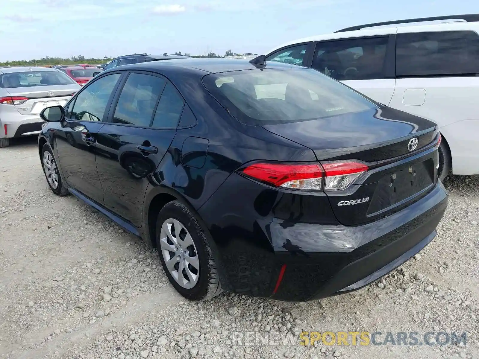 3 Photograph of a damaged car JTDEPRAE3LJ091800 TOYOTA COROLLA 2020