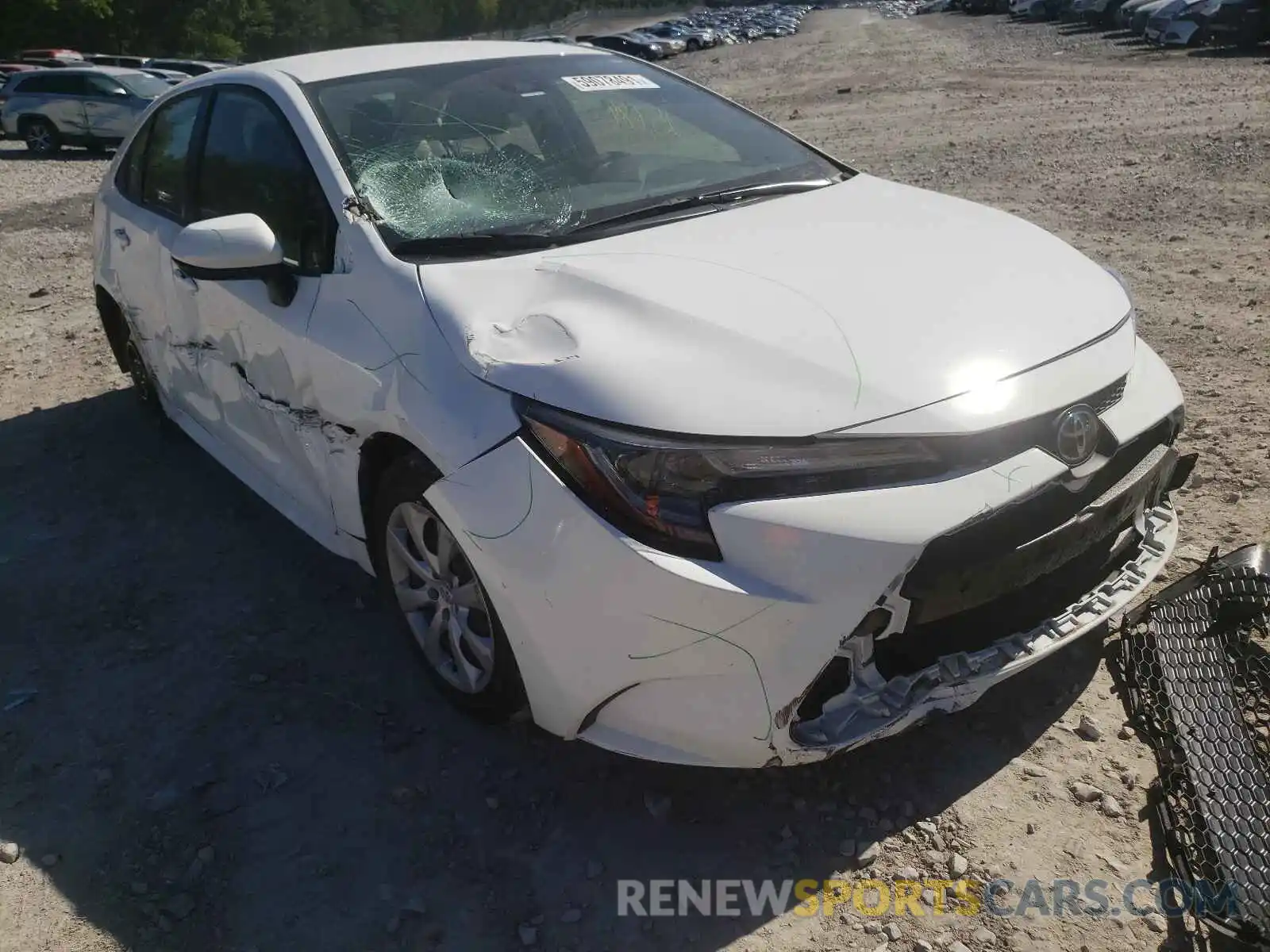 1 Photograph of a damaged car JTDEPRAE3LJ092249 TOYOTA COROLLA 2020