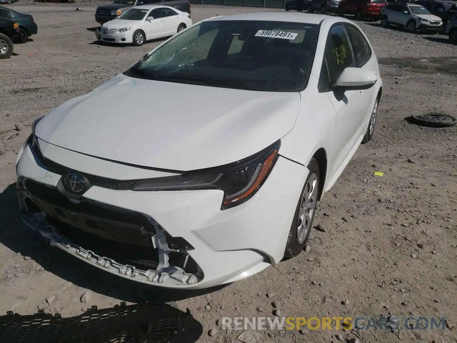 2 Photograph of a damaged car JTDEPRAE3LJ092249 TOYOTA COROLLA 2020