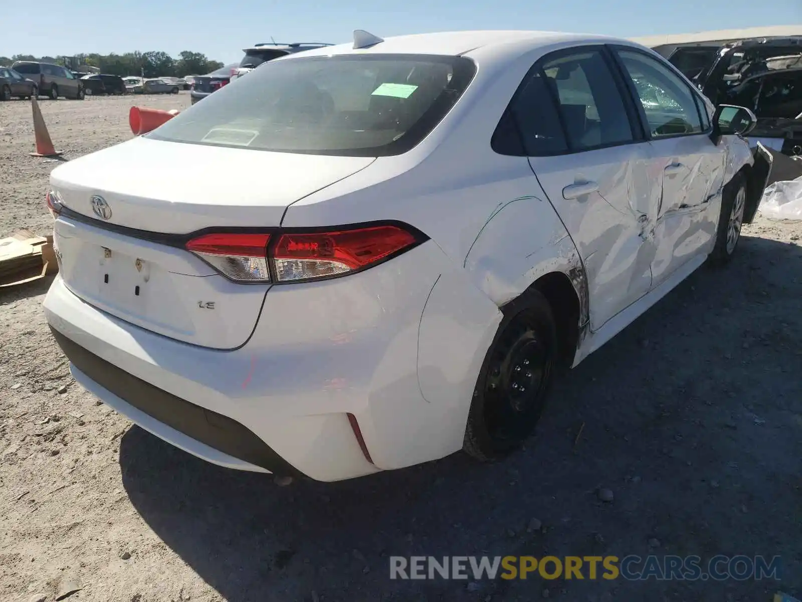 4 Photograph of a damaged car JTDEPRAE3LJ092249 TOYOTA COROLLA 2020