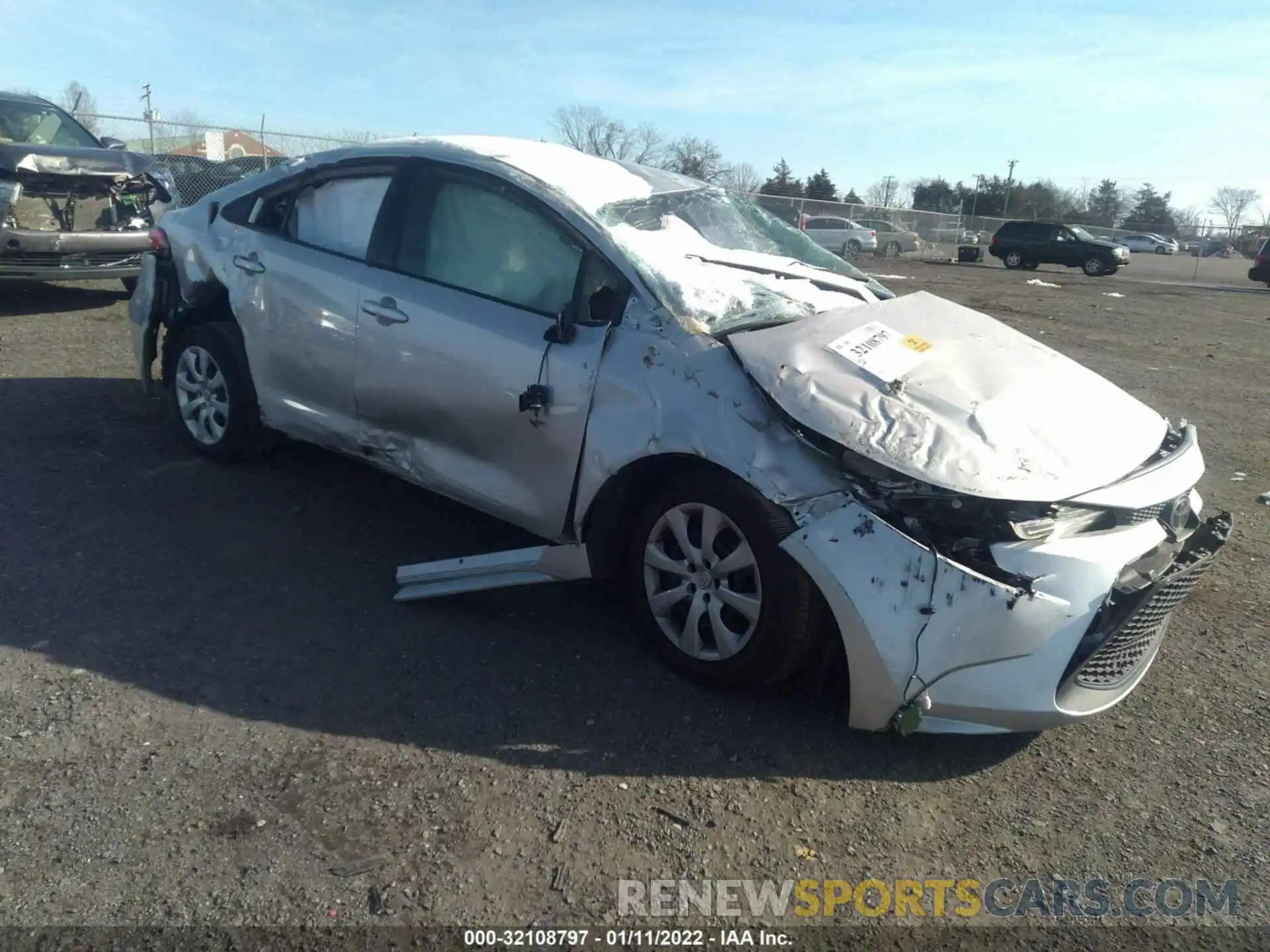 1 Photograph of a damaged car JTDEPRAE3LJ092428 TOYOTA COROLLA 2020