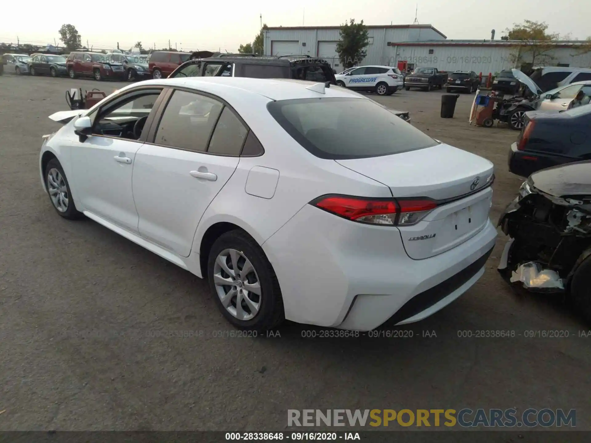 3 Photograph of a damaged car JTDEPRAE3LJ092770 TOYOTA COROLLA 2020