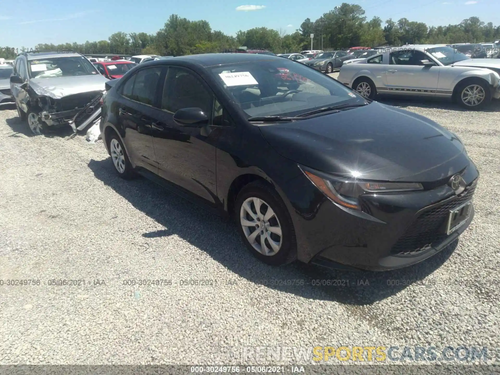 1 Photograph of a damaged car JTDEPRAE3LJ092834 TOYOTA COROLLA 2020